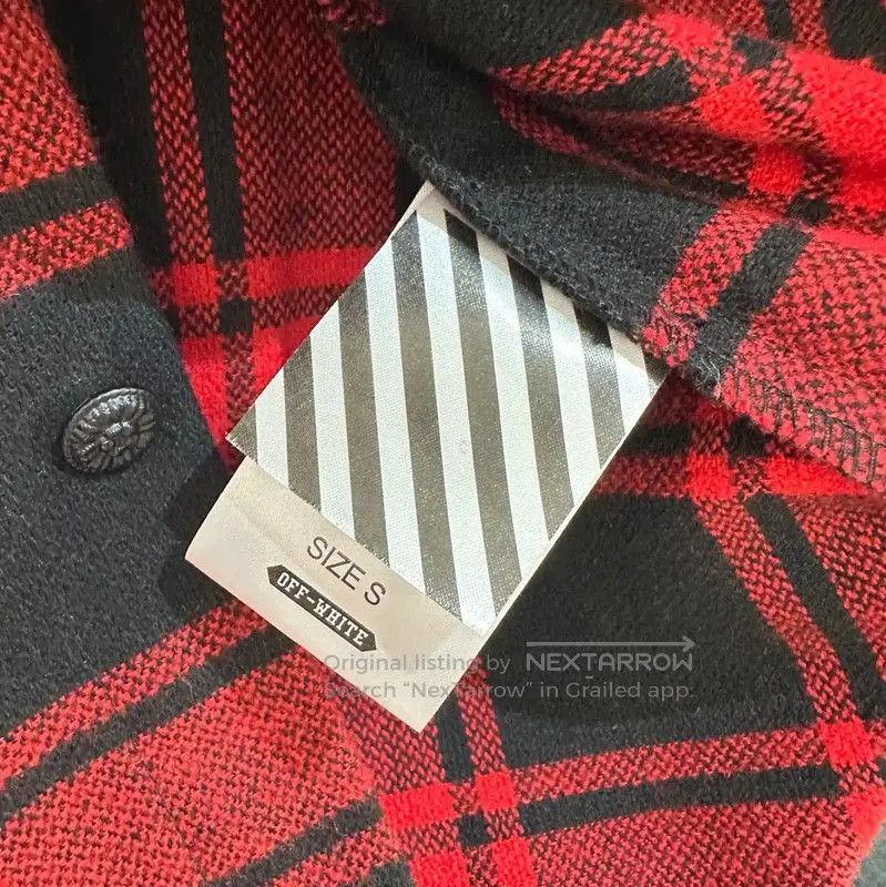 Off-White Off-White Red Wool Men's Cardigan . Size US S / EU 44-46 / 1 - 5 Thumbnail