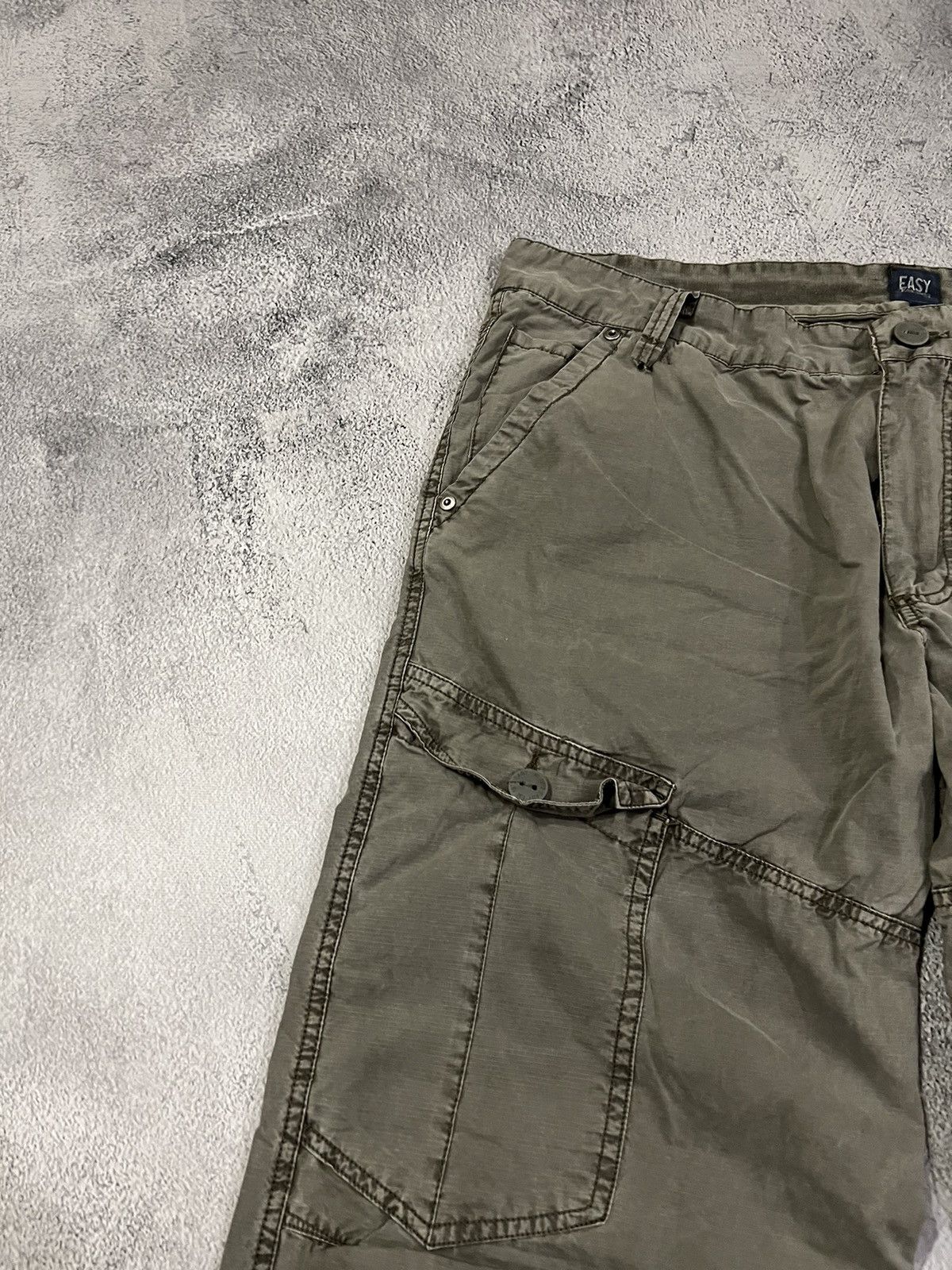 Vintage Vintage Y2k Cargo Multi Pocket Avant Garde Olive Pants 00’s Size US 40 / EU 56 - 6 Thumbnail