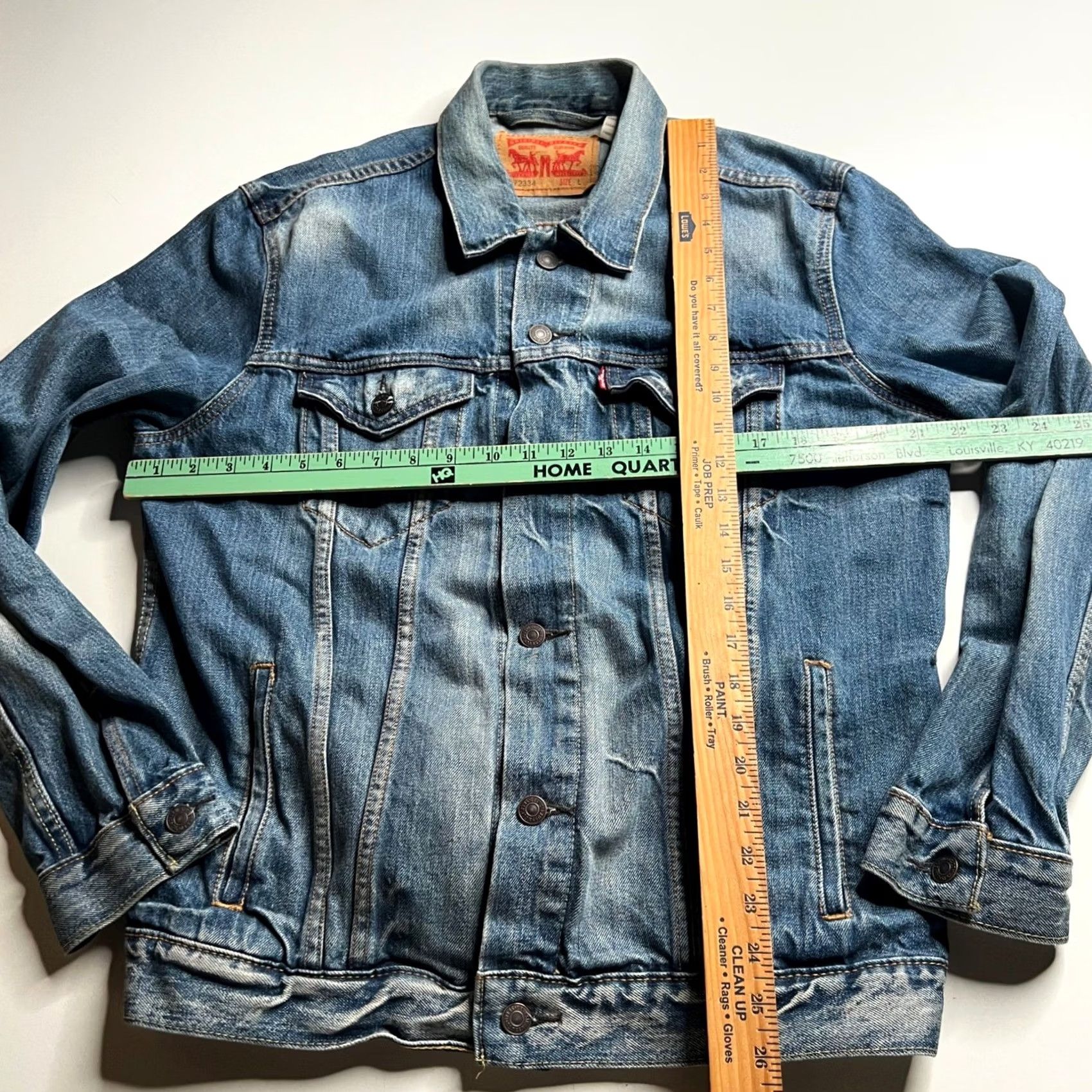 Levi's Levi's Mens Jacket Trucker Jacket Denim Blue Jean Jacket L Size US 33 - 4 Thumbnail