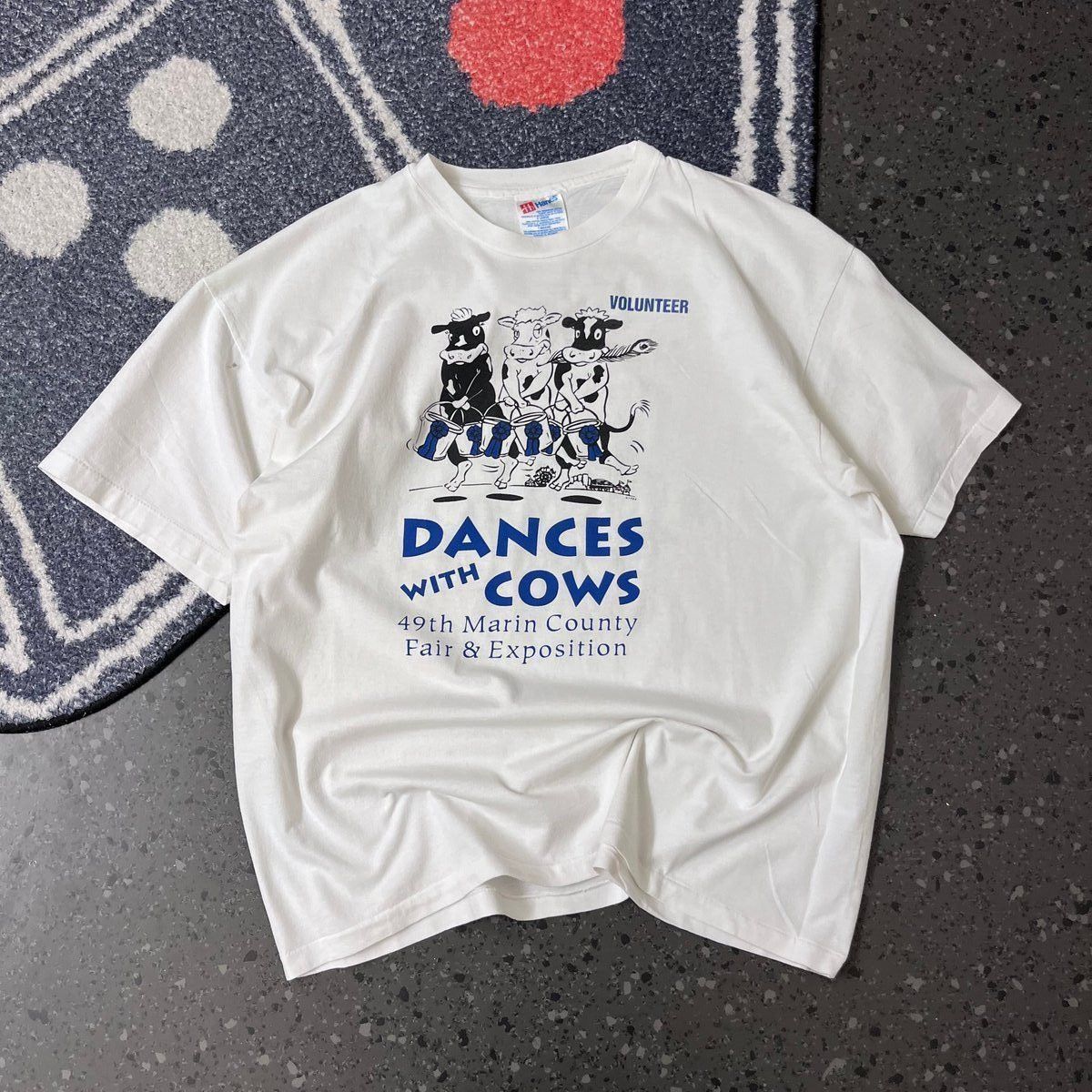 Hanes Vintage single stitch Hanes 'Dances with Cows' Graphic Size US L / EU 52-54 / 3 - 1 Thumbnail
