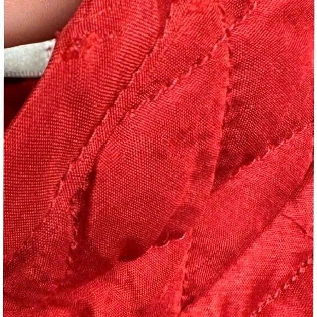Jim Thompson Norm Thompson Jacket Women Medium Red Ohio State Buckeyes Silk Quilted Button Up Size M / US 6-8 / IT 42-44 - 7 Thumbnail