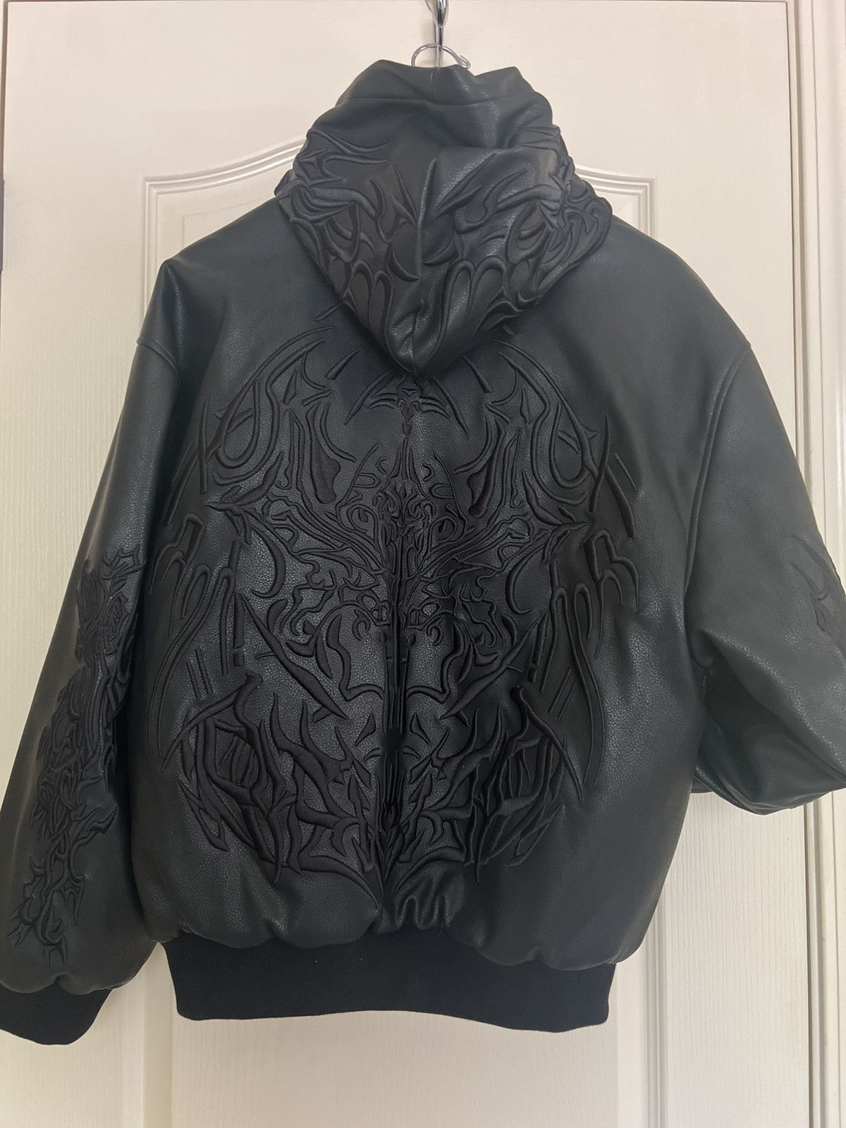 Revenge Revenge Metal Embroidered Leather Padded Bomber Black Size US S / EU 44-46 / 1 - 6 Thumbnail