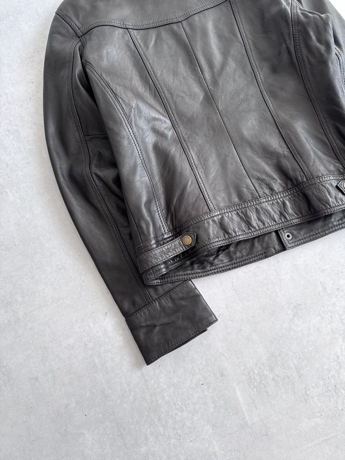 If Six Was Nine Vintage Rick Owen’s Style Women’s Leather Diesel Vibe Jacket Size M / US 6-8 / IT 42-44 - 8 Thumbnail