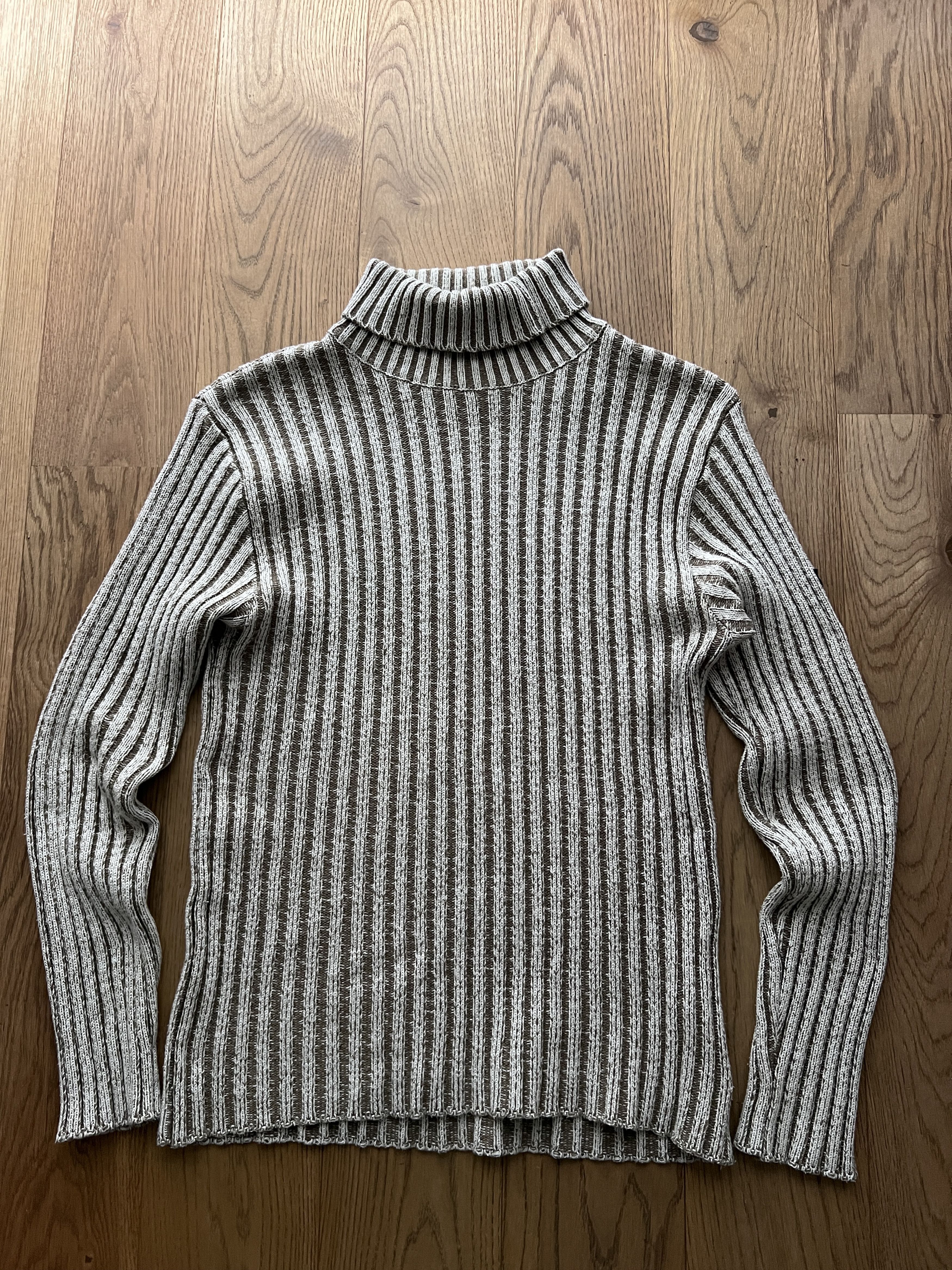 Diesel VTG 90s y2k opium japanese ribbed knit turtleneck sweater Size US M / EU 48-50 / 2 - 2 Thumbnail