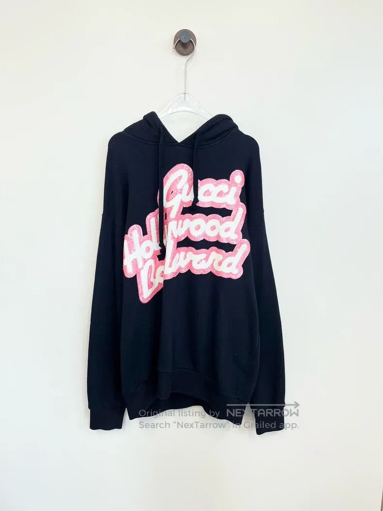 Gucci Gucci Black sequin letter logo hooded sweatshirt Size US S / EU 44-46 / 1 - 1 Thumbnail