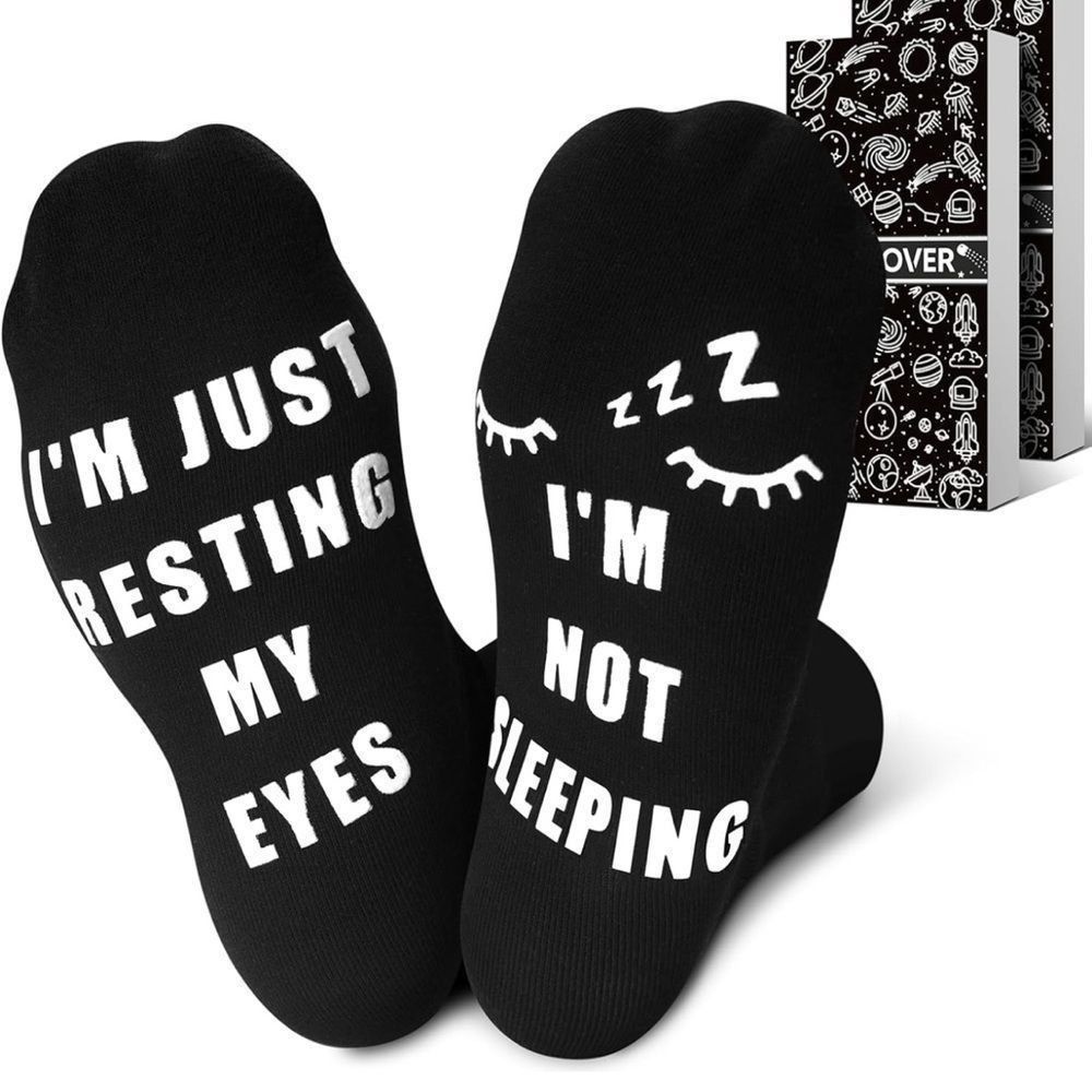 Other NWT Funny socks, two pairs. One size fits all each individual box. Size ONE SIZE - 6 Thumbnail