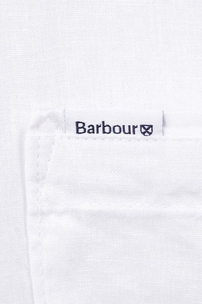 Barbour o1y1224 Logo Single Pocket Shirt in White Size US XS / EU 42 / 0 - 6 Thumbnail