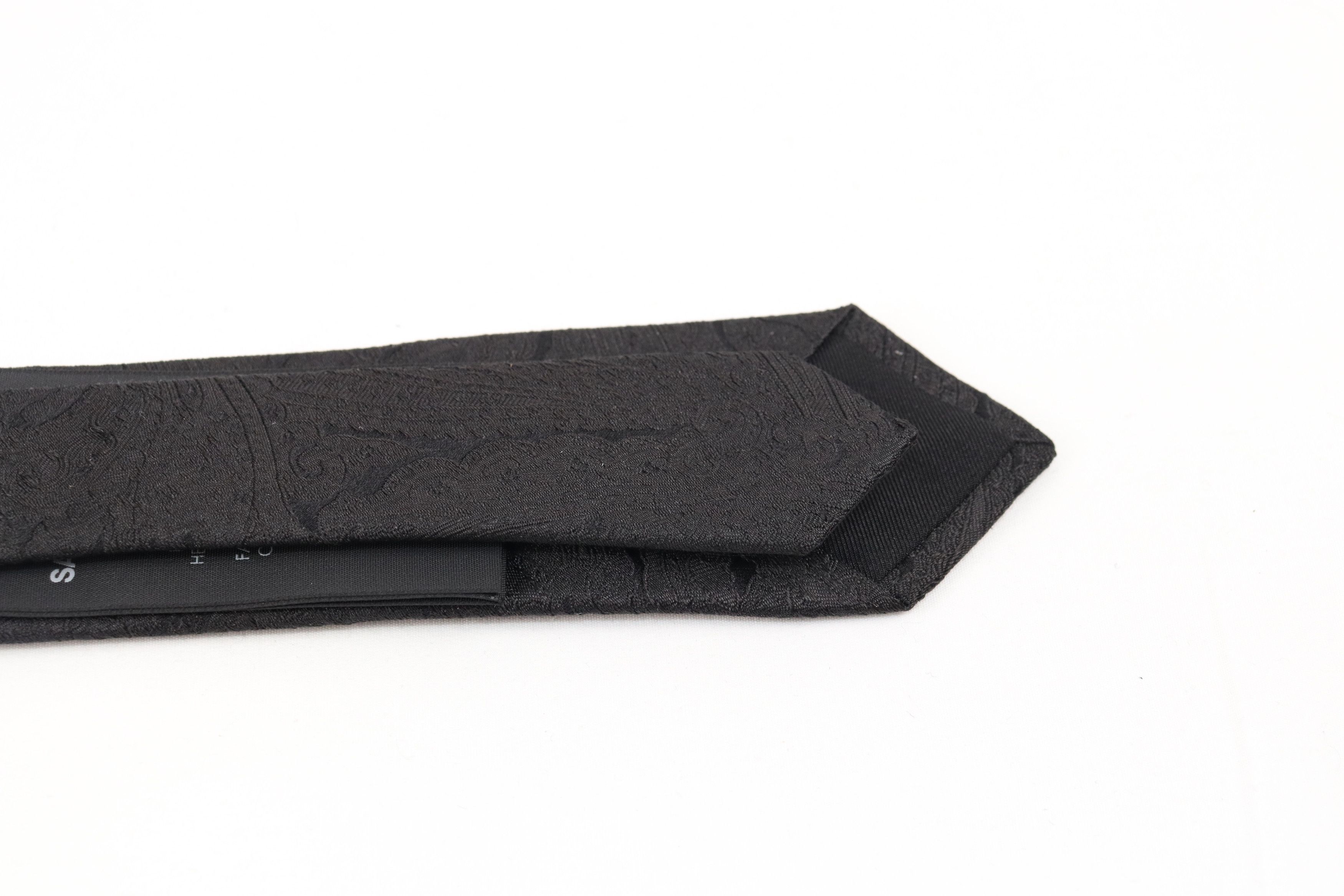 Saint Laurent Paris o1rshd Size: L / Paisley Tie in Black Size ONE SIZE - 5 Thumbnail