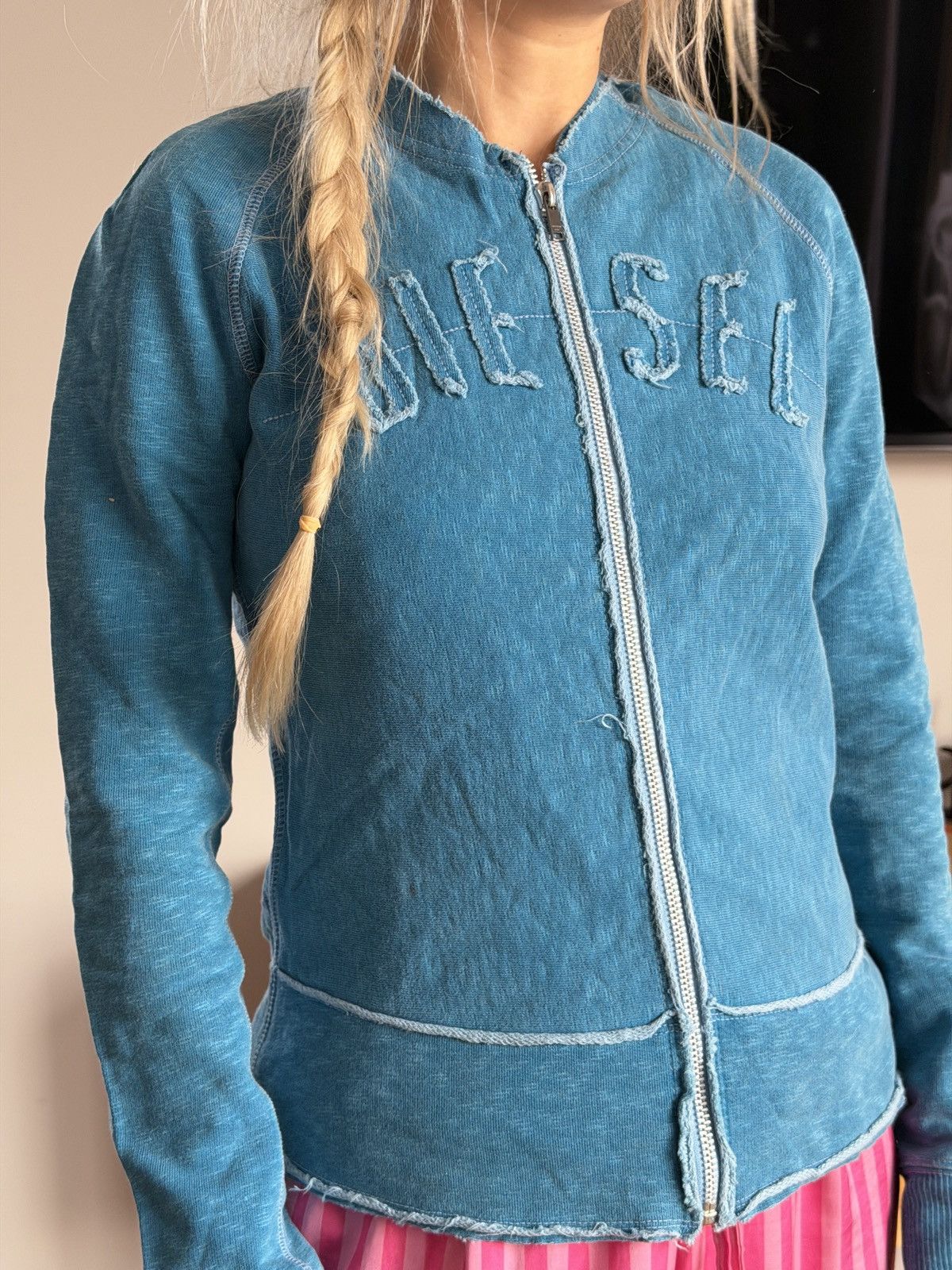 Diesel Diesel vintage distressed zip sweater logo Size M / US 6-8 / IT 42-44 - 21 Thumbnail
