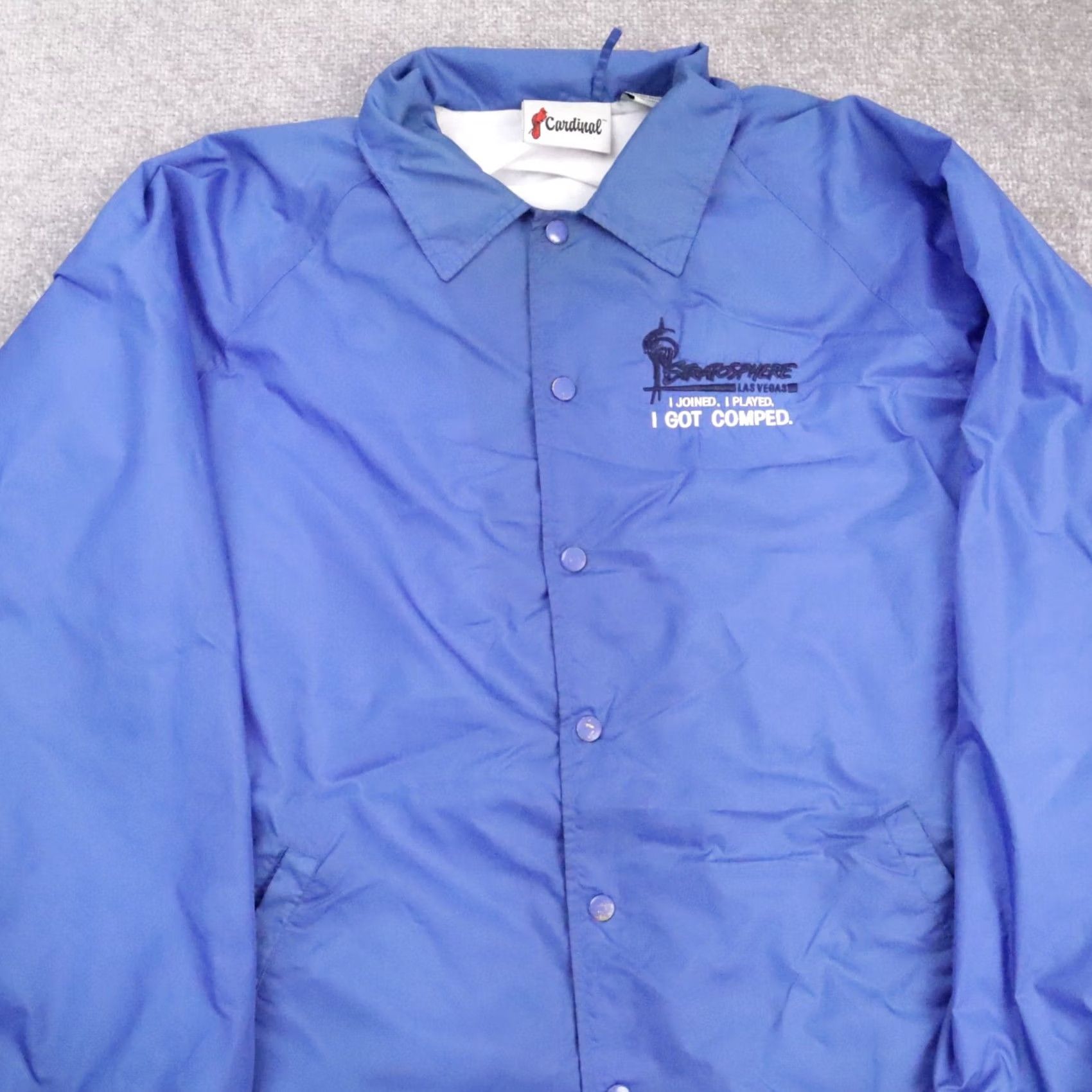 Vintage VTG Cardinal Stratosphere Las Vegas Casino Snap Jacket Long Sleeve Blue XL Men Size US XL / EU 56 / 4 - 5 Thumbnail
