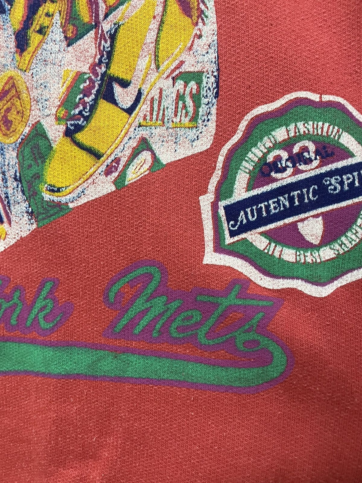 MLB × Vintage 80s New York Mets Button Hoodie Spirit American League Y2K Size US S / EU 44-46 / 1 - 10 Thumbnail