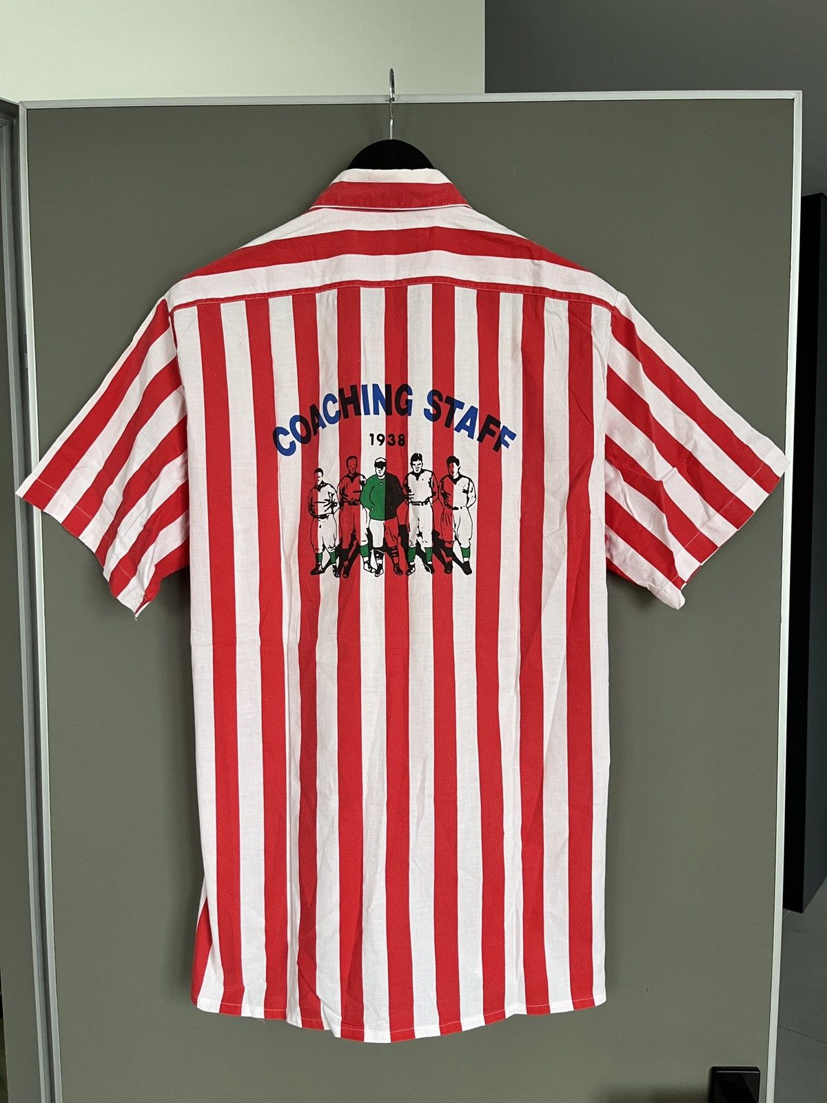 Other 1938 Vintage Red White Striped Lee Cooper Coach Staff Shirt Size US M / EU 48-50 / 2 - 3 Thumbnail