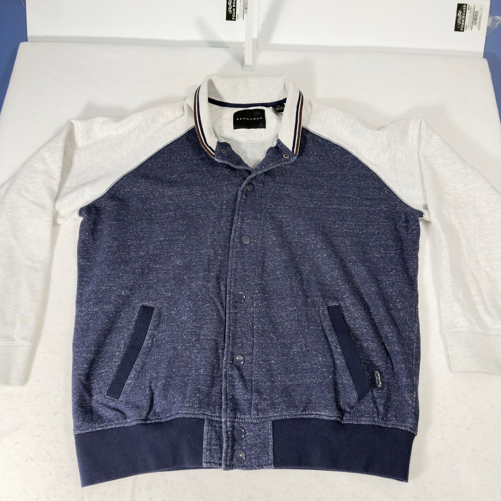 Sean John Sean John Fleece Shacket Snaps Jacket Men XXXL 3XL Blue Grey Size US L / EU 52-54 / 3 - 5 Thumbnail