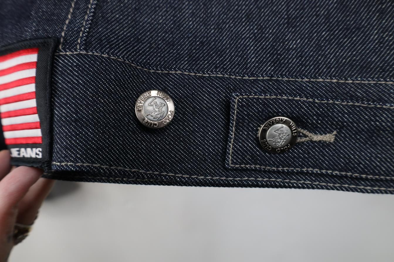 Vintage Deadstock Vintage 90s Streetwear Jean Trucker Jacket Blue Size US XL / EU 56 / 4 - 14 Thumbnail