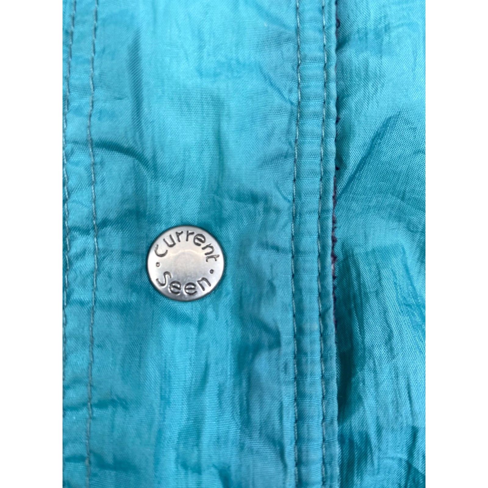 Vintage VINTAGE Current Seen Reversible Jacket Women XL Seafoam Green Southwest Pattern Solid Causal? Size XL / US 12-14 / IT 48-50 - 6 Thumbnail