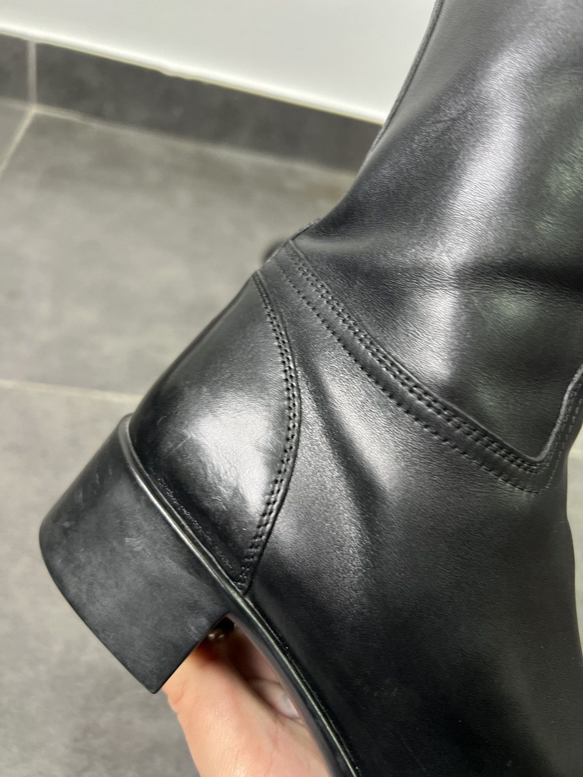 Prada PRADA Boots Logo Belt Biker Moto Zip Shoes Vintage Size US 8 / IT 38 - 6 Thumbnail