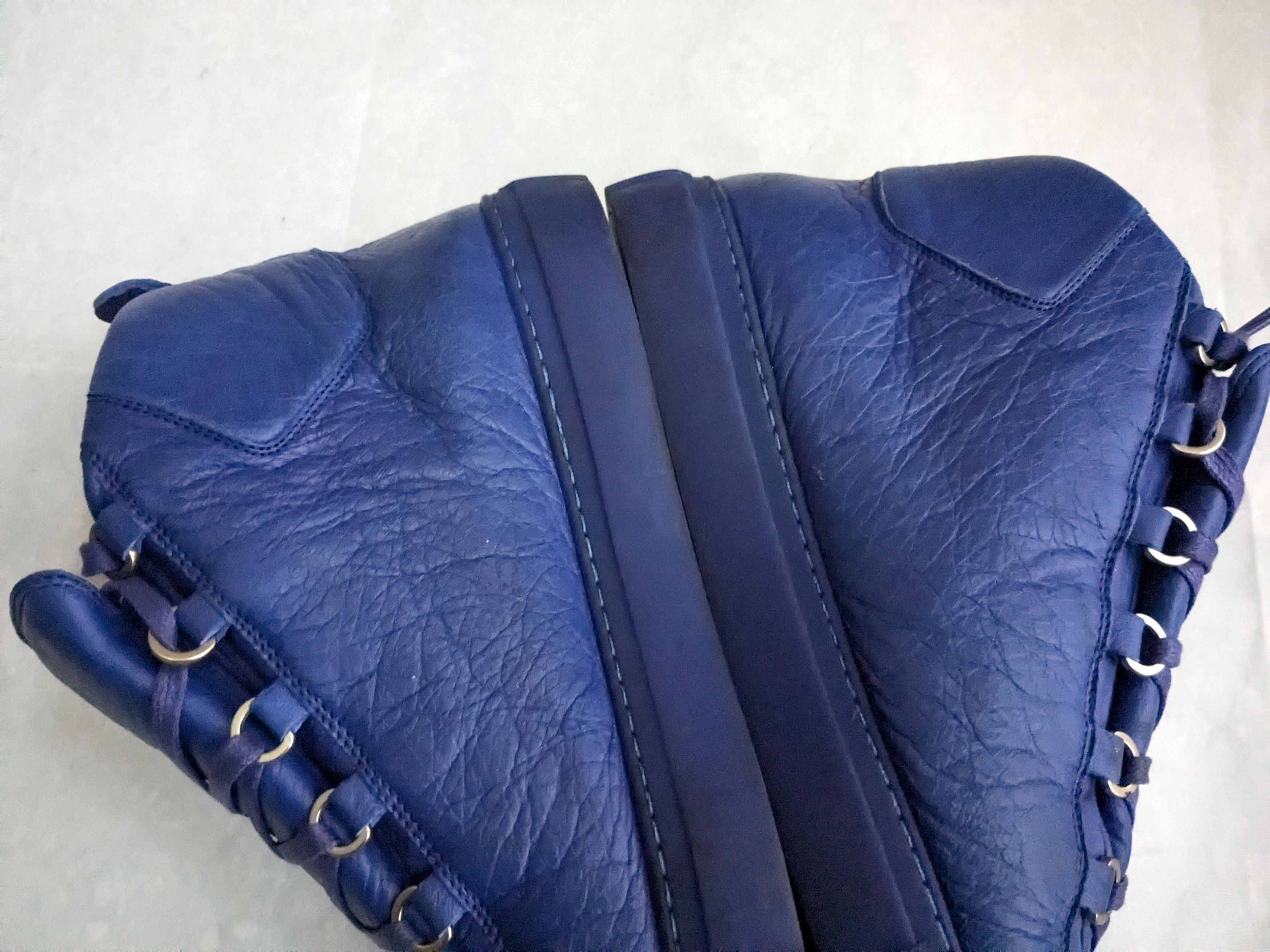 Balenciaga Balenciaga Arena Blue 13 High Tops Leather Size US 13 / EU 46 - 11 Thumbnail