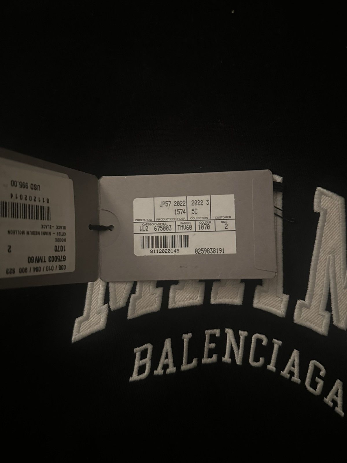 Balenciaga Balenciaga Miami Hoodie Size US L / EU 52-54 / 3 - 7 Thumbnail
