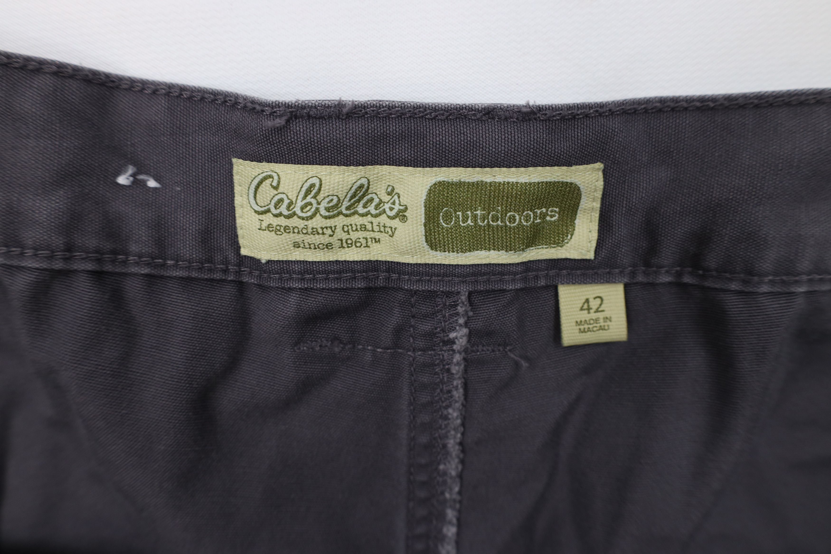 Cabelas Vintage Cabelas Above Knee Canvas Trekking Cargo Shorts Size US 42 / EU 58 - 6 Thumbnail