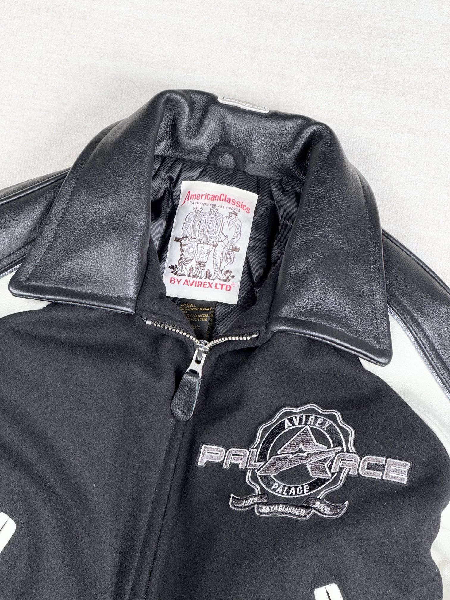 Avirex × Palace leather varsity jacket Size US M / EU 48-50 / 2 - 6 Thumbnail