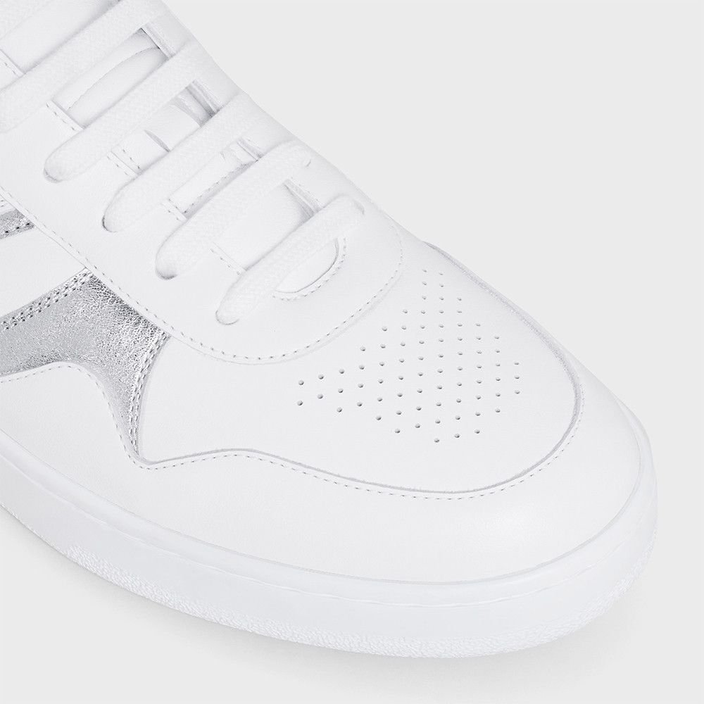 Celine o1bcso1str0924 Trainer Low Lace-up Sneaker Calfskin Size US 8 / IT 38 - 2 Thumbnail