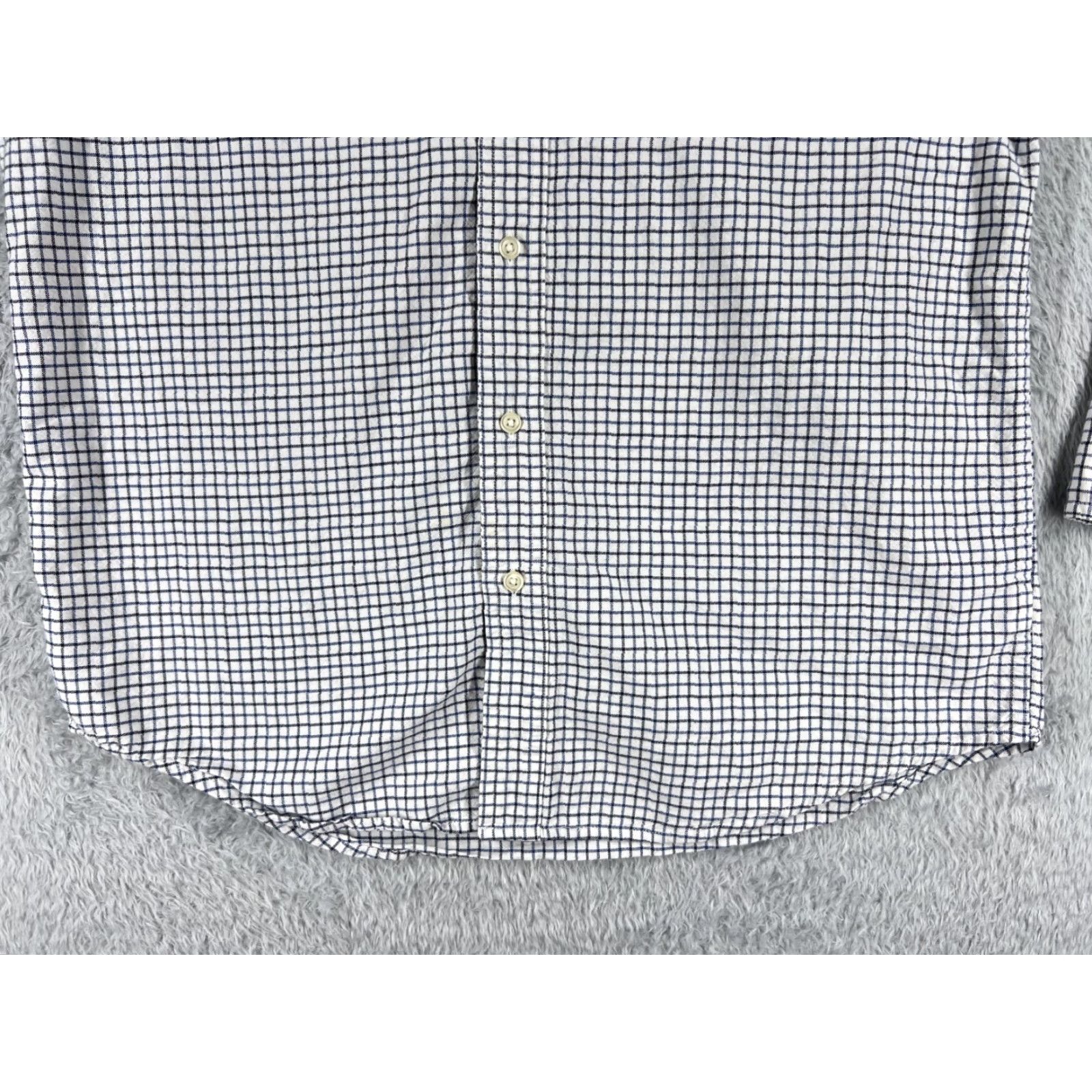 Chaps Chaps Button-Up Shirt Men Regular Cotton White Plaid Long Sleeve Pocket Pocketed Long Sleeve Collared Spread Classic Button-Up Size US M / EU 48-50 / 2 - 5 Thumbnail