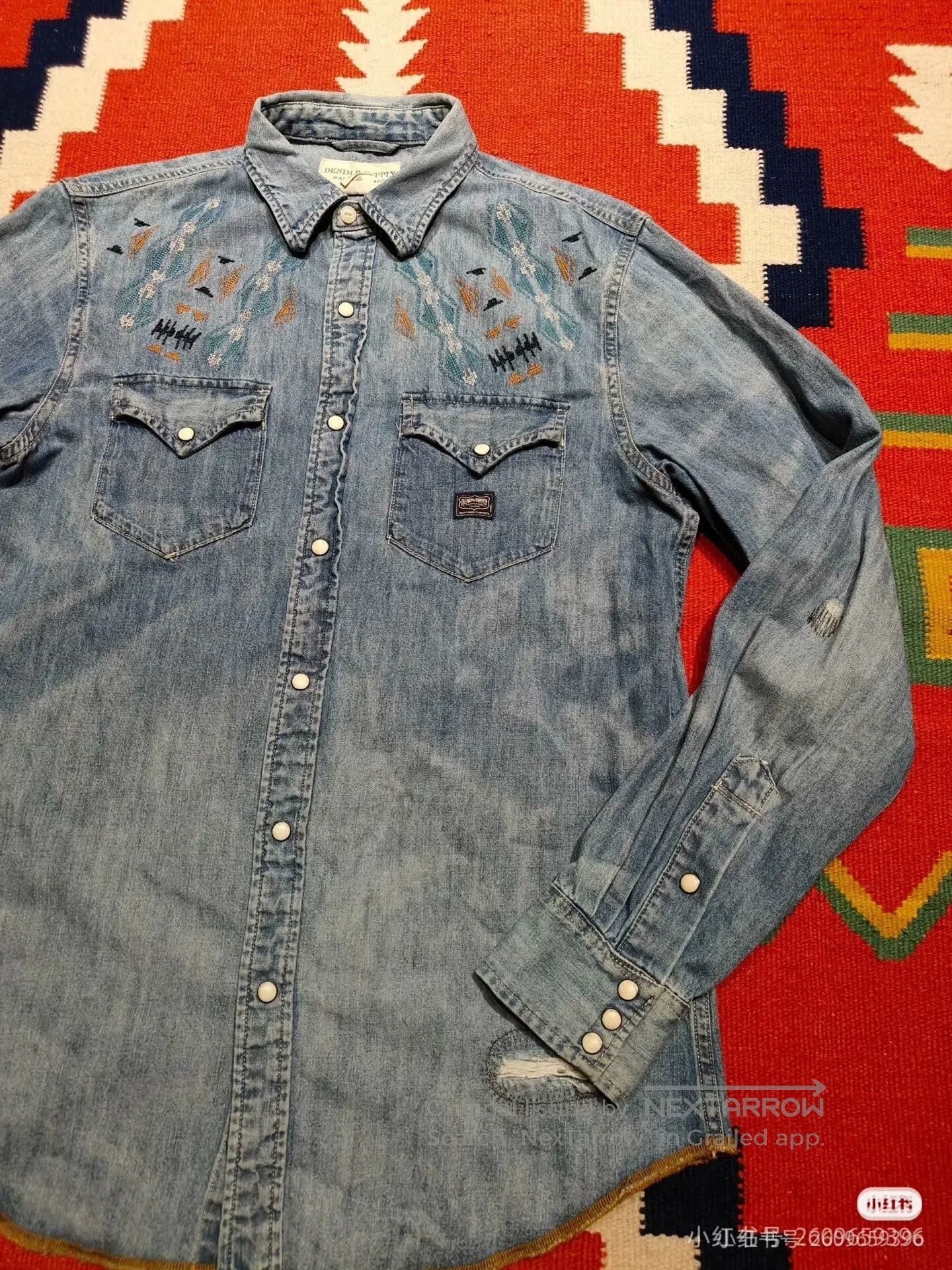 RRL Ralph Lauren Ralph Lauren RRL Vintage Denim Shirt. Size US M / EU 48-50 / 2 - 2 Thumbnail
