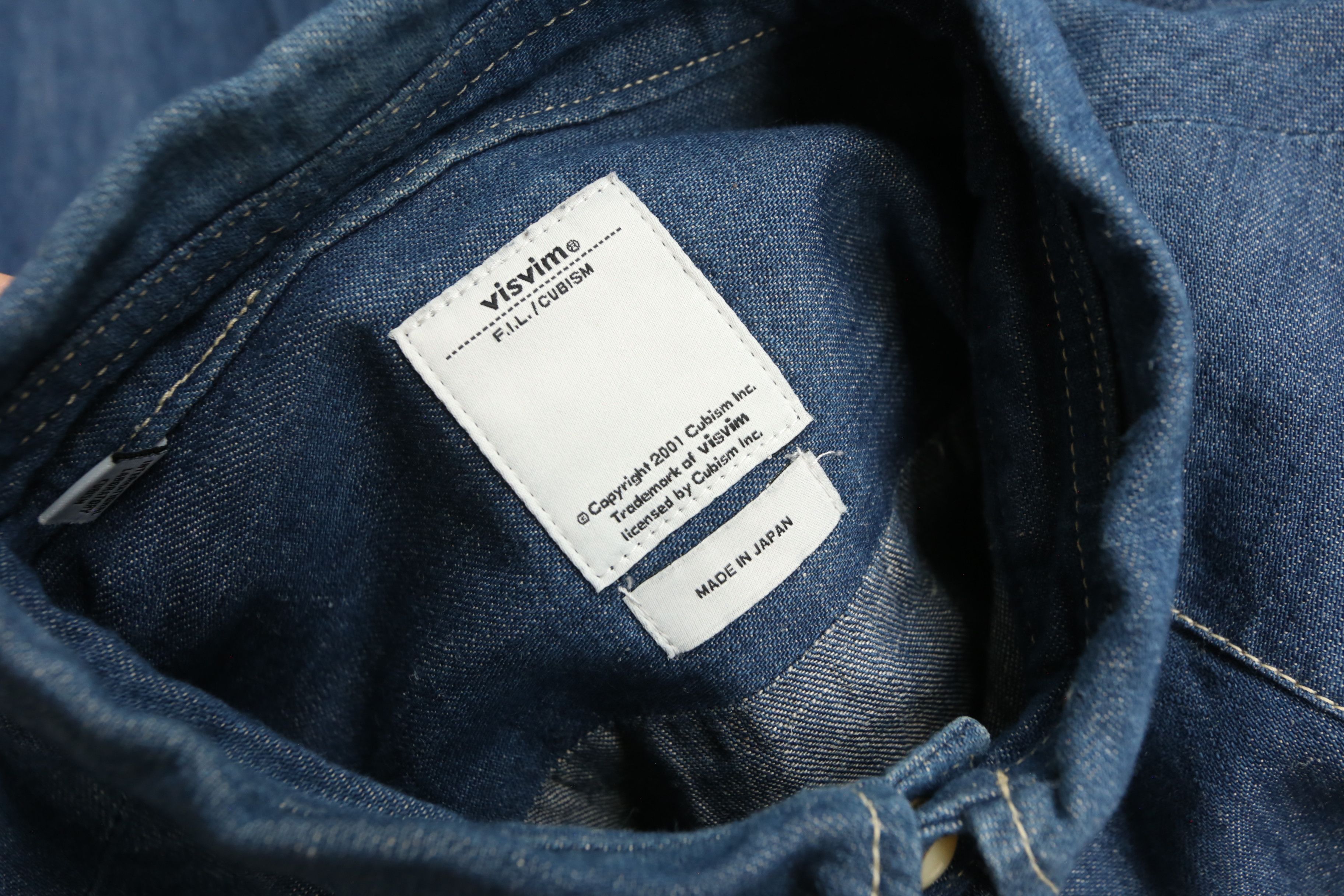 Visvim Visvim - S/S 14 - SS Albacore Denim Shirt One Wash Size US L / EU 52-54 / 3 - 5 Thumbnail