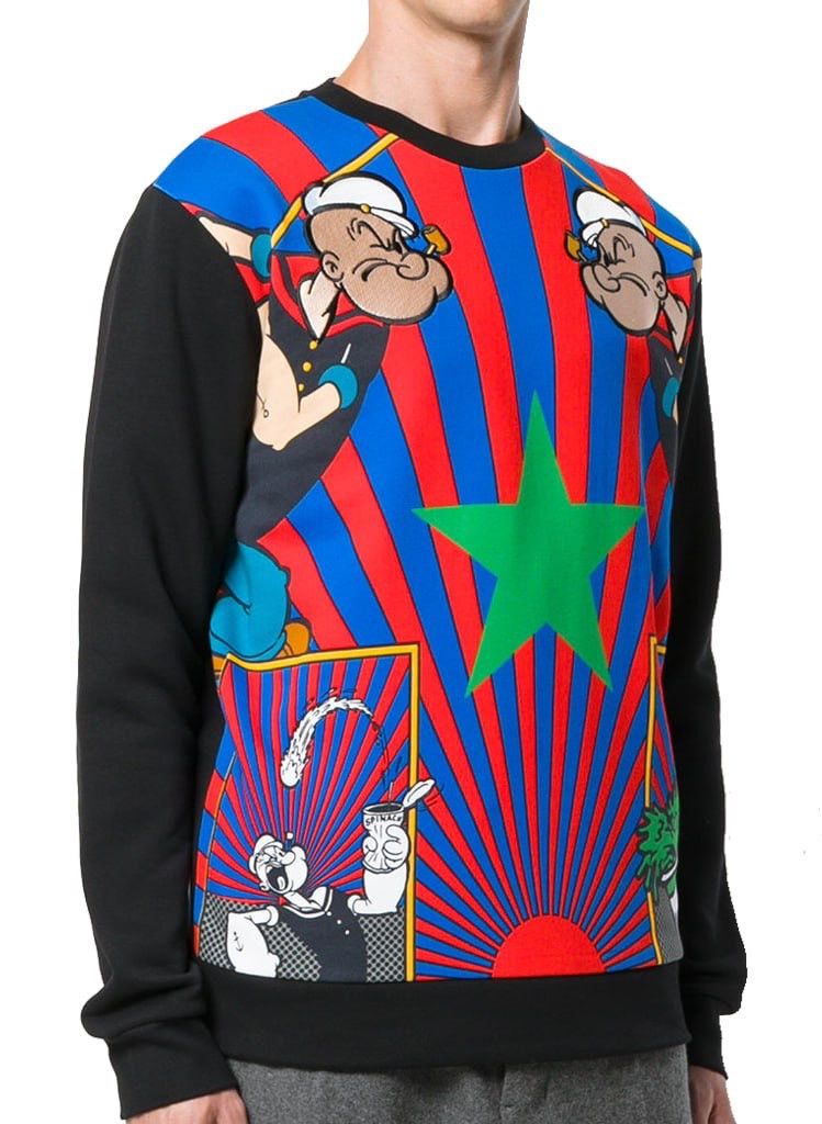 Iceberg Iceberg Popeye Stripe Art Sweatshirt Pullover Vintage Style Size US XL / EU 56 / 4 - 3 Thumbnail