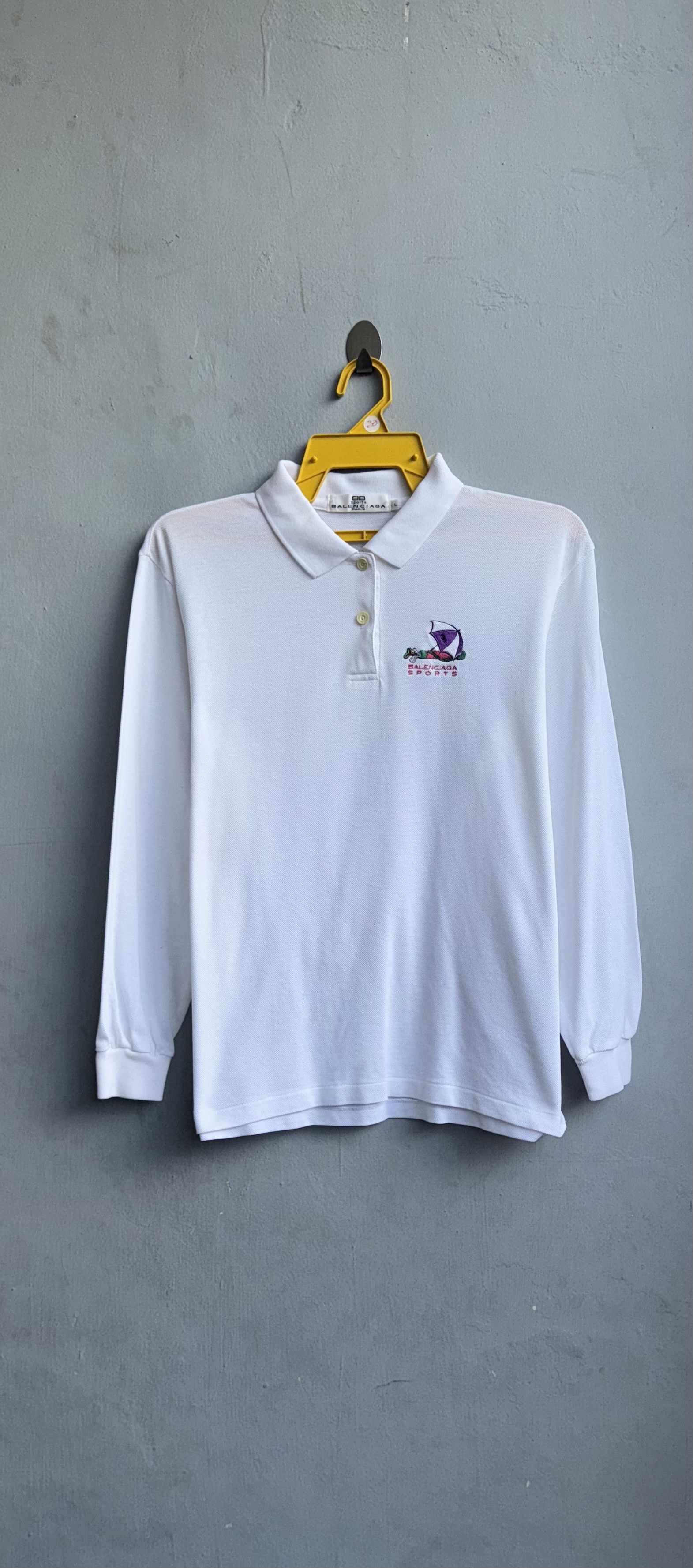 Tシャツ・カットソー BALENCIAGA White Shirt with Pointed Collar in Cotton Man Balenciaga White Shirt with Pointed Collar in Cotton Man