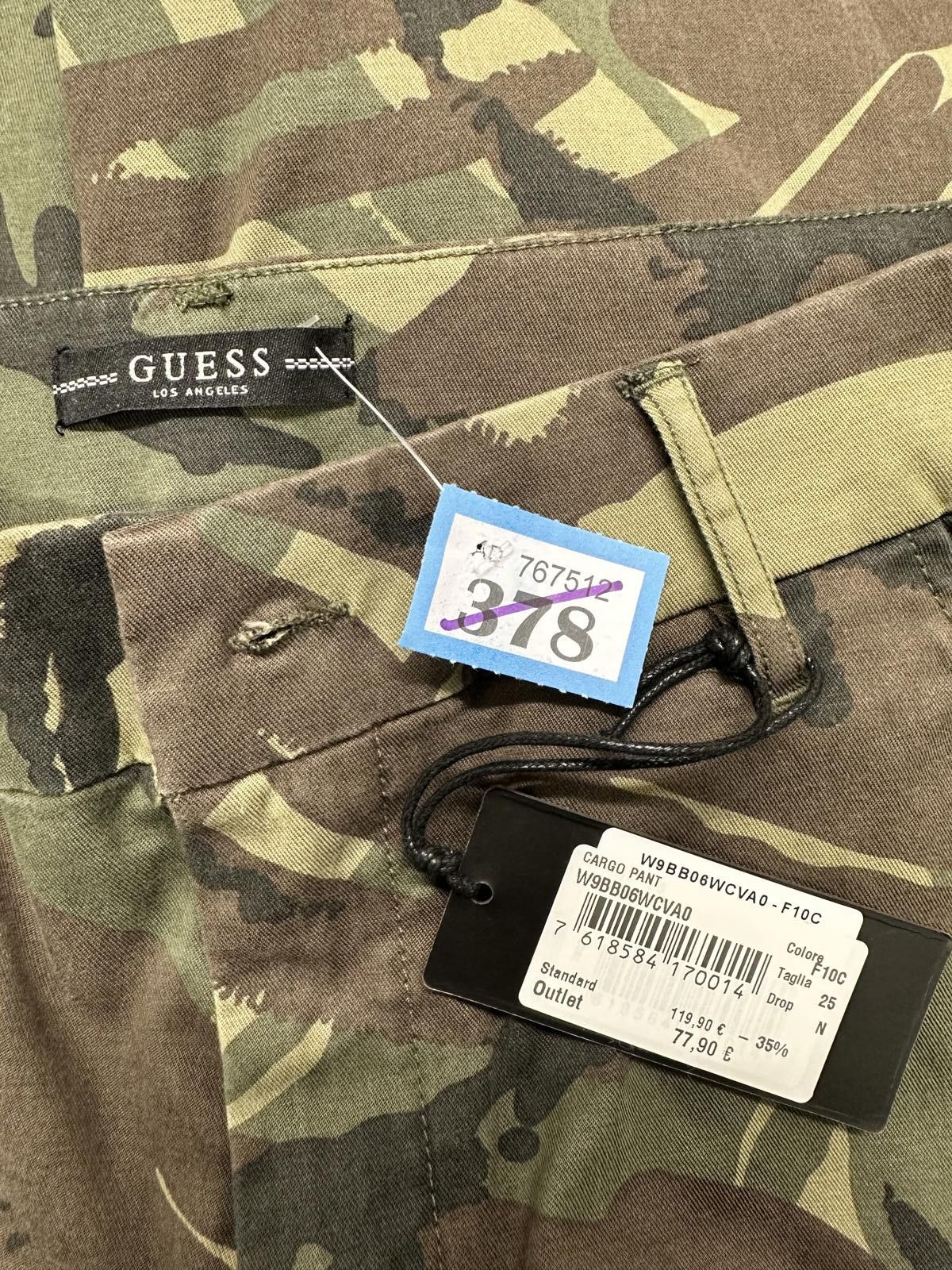 Guess Guess Camouflage Cargo Pants with Elastic Cuffs Size US 28 / EU 44 - 2 Thumbnail