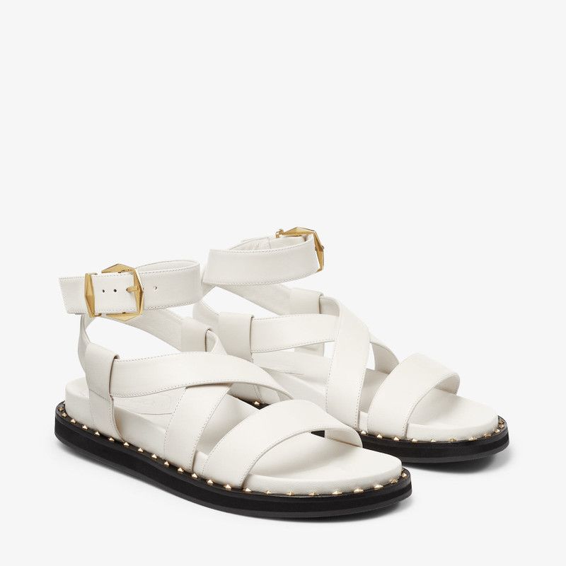 Jimmy Choo o1y0326 Sandals in White Size US 6 / IT 36 - 2 Thumbnail