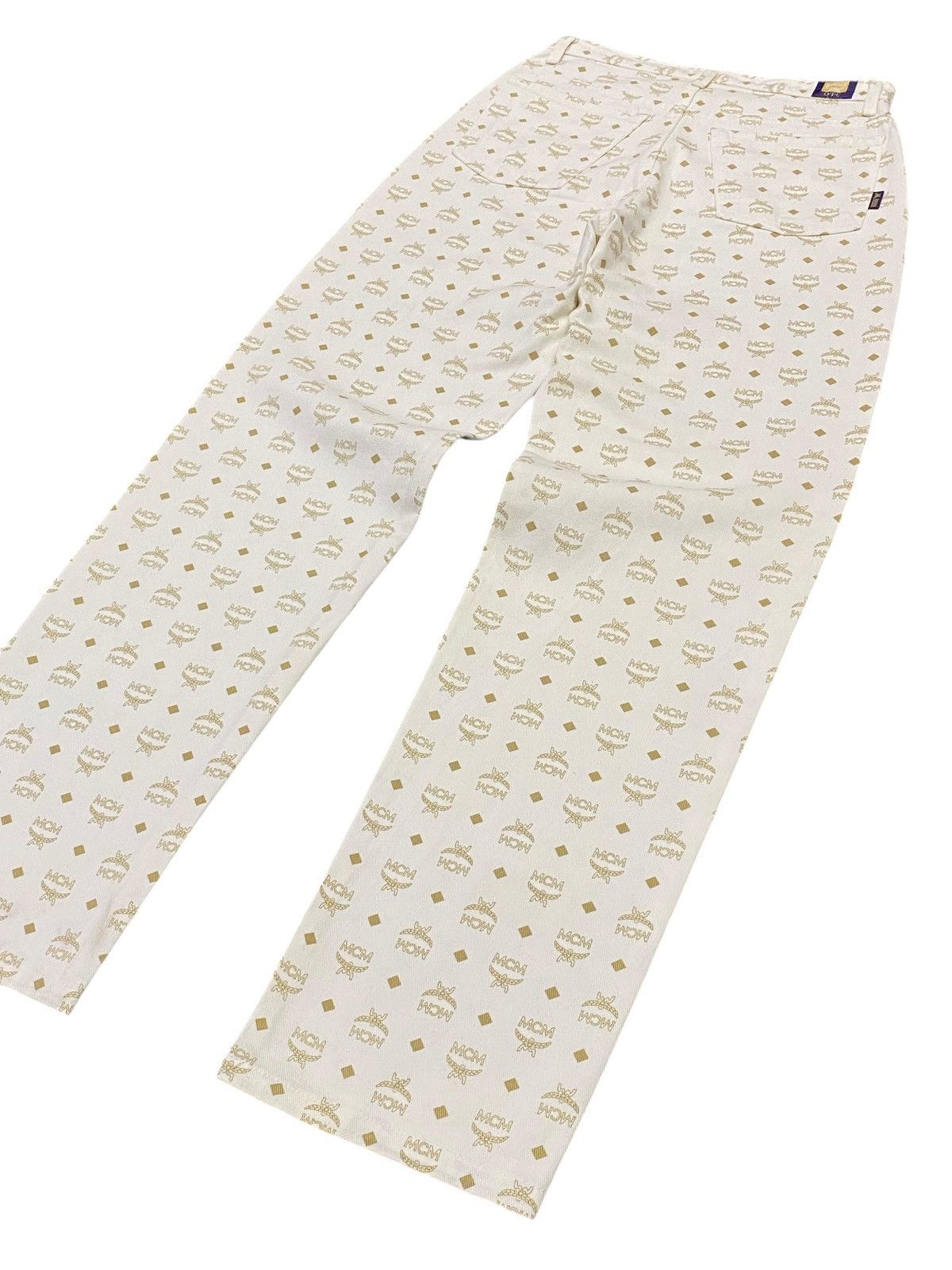 Japanese Brand × MCM × Vintage Vintage 90s MCM O.T.C Monogram Zipper Jeans Size 26" / US 2 / IT 38 - 16 Thumbnail