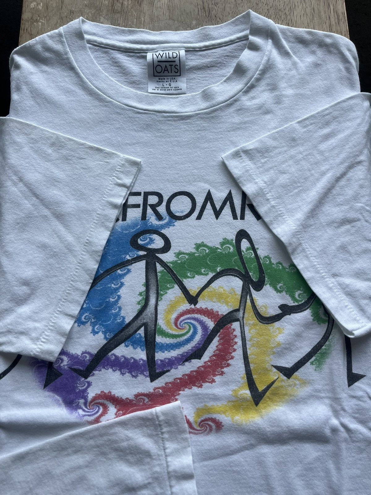 Vintage Vintage ERAZOR BITS FARFROM REALITY Fractal Art 90’s T-shirt Size US L / EU 52-54 / 3 - 6 Thumbnail