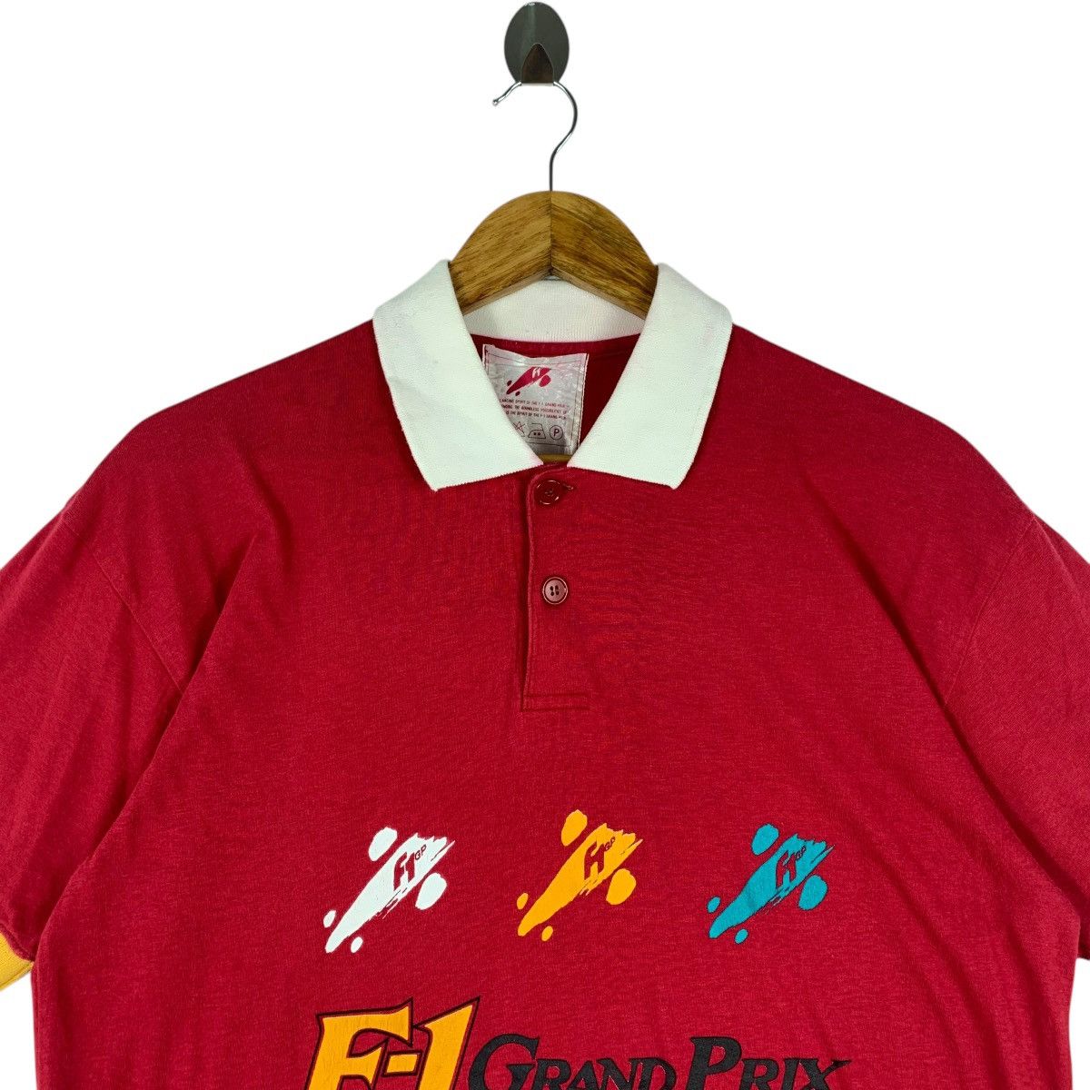 Formula 1 × Vintage Vintage F-1 GRAND PRIX centre spellout polo tee Size US M / EU 48-50 / 2 - 2 Thumbnail