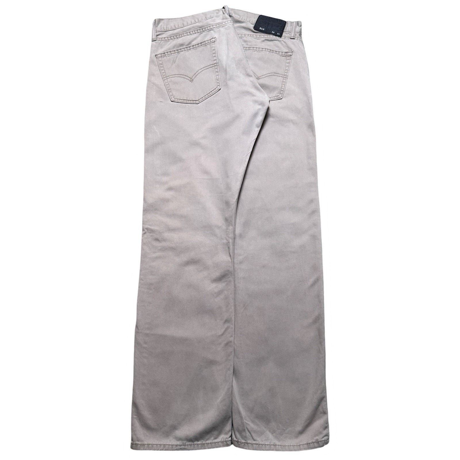 Levi's Vintage Y2K Levi's 514 Beige Khaki Pants Skater 34 x31 Size US 34 / EU 50 - 1 Thumbnail
