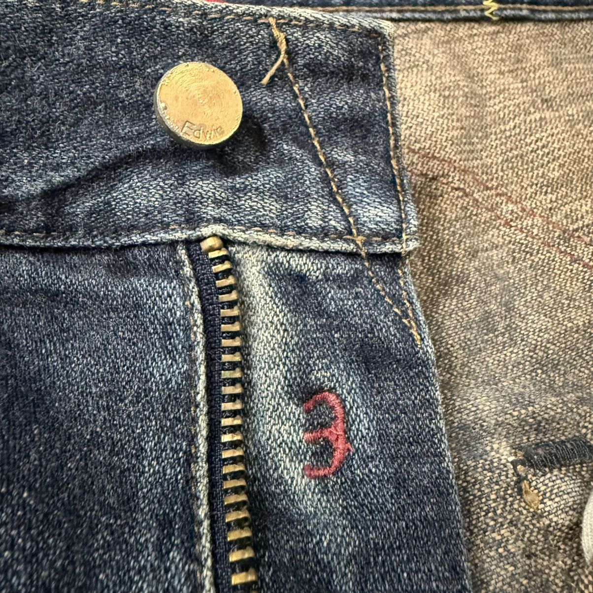 Edwin 🔥🇯🇵 Vintage 90s Edwin 503s Gunny Sack Denim Size US 32 / EU 48 - 11 Thumbnail