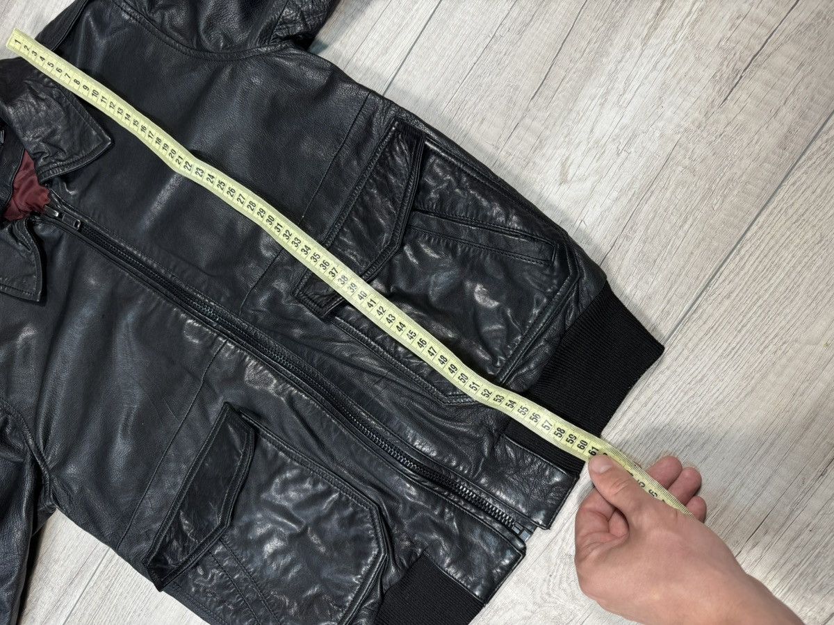 Blk Dnm BIk Dm Leather Flight Pockets Black Jacket Size S Size S / US 4 / IT 40 - 11 Thumbnail