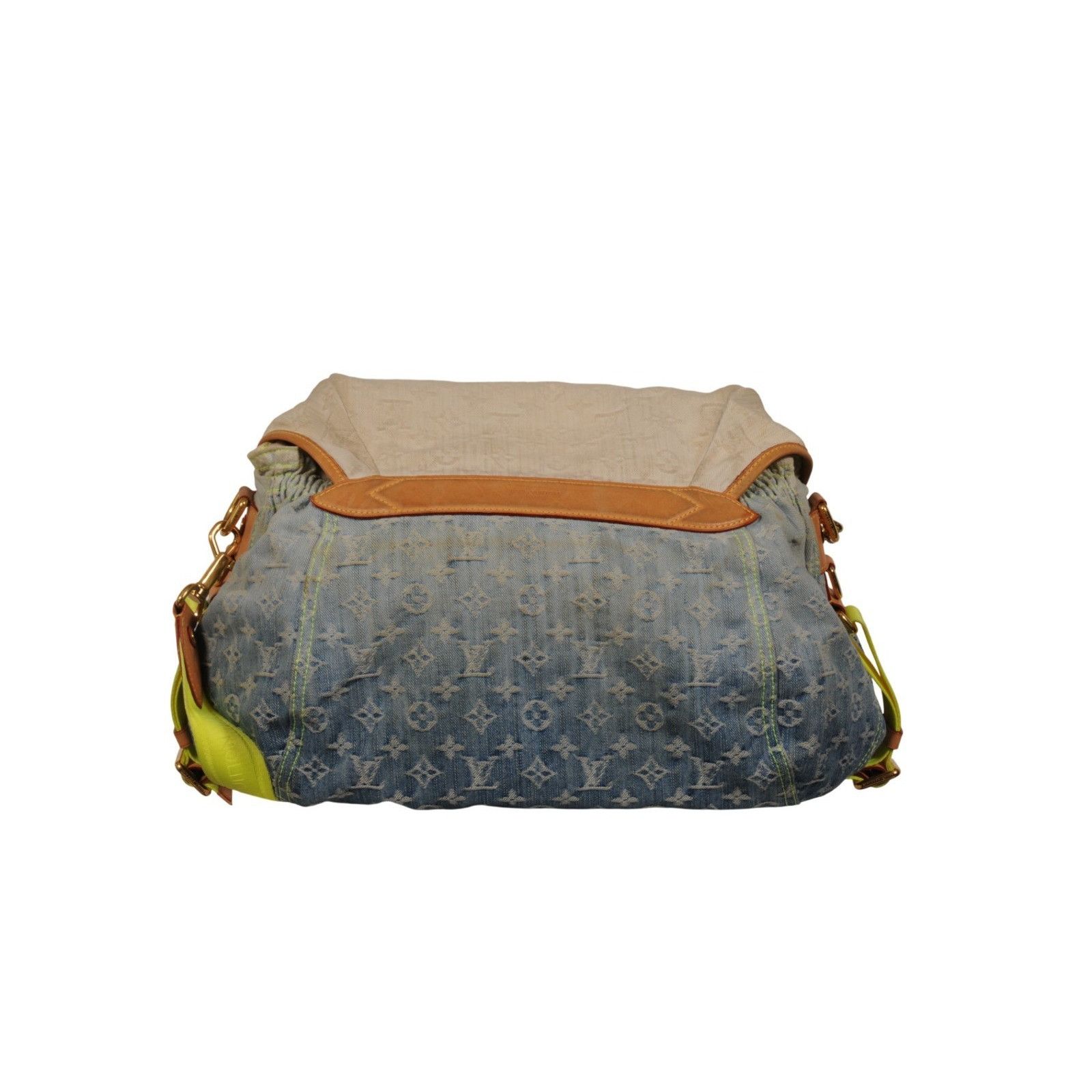 Louis Vuitton Sunrise Denim Lv Logo Monogram Messenger Travel Bag Size ONE SIZE - 5 Thumbnail