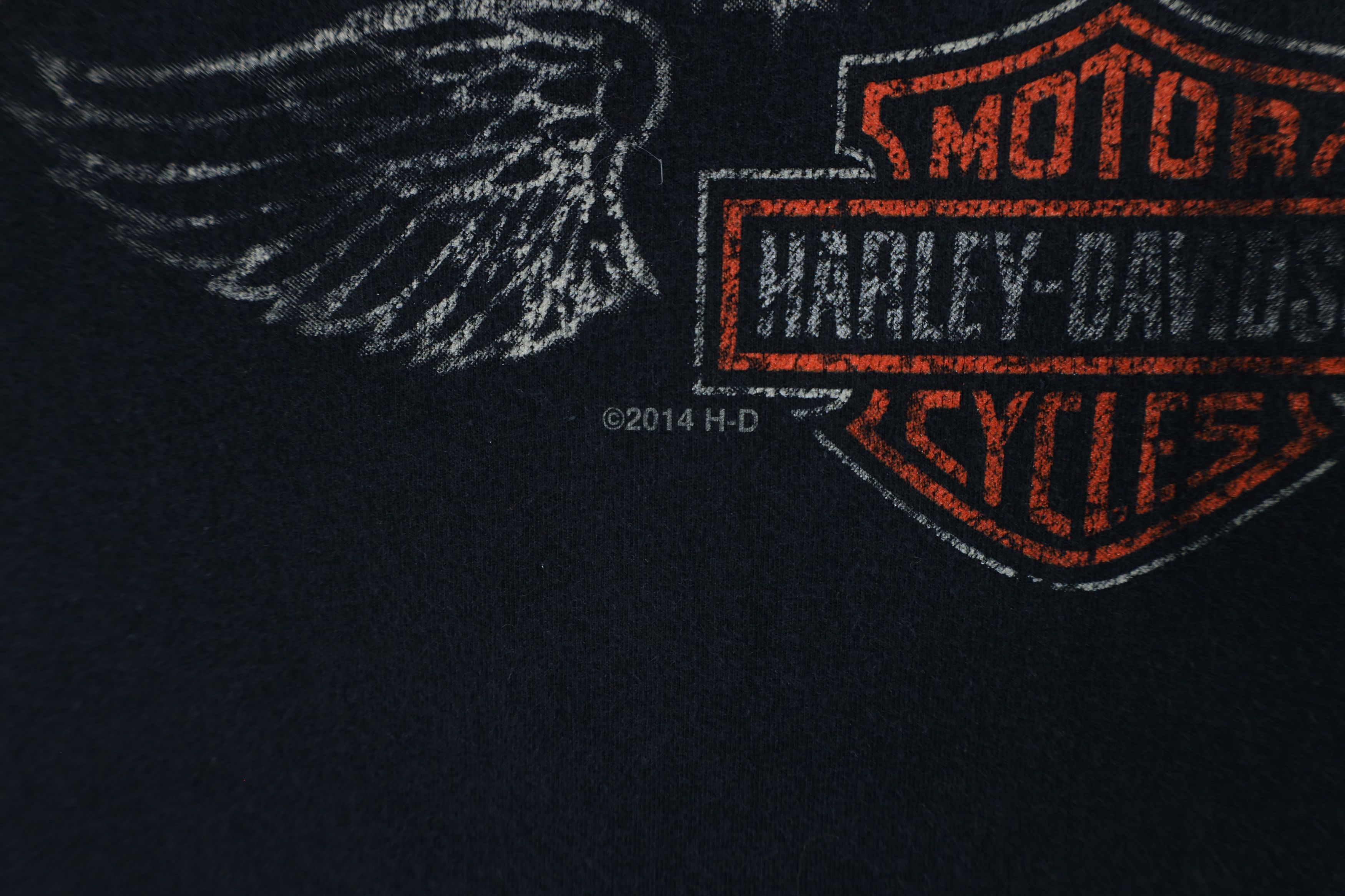 Harley Davidson × Vintage Vintage Y2K Harley Davidson Wash Eagle Long Sleeve T-Shirt Size US XXL / EU 58 / 5 - 5 Thumbnail