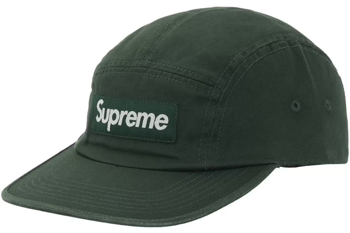 Supreme Washed Chino Twill Camp Cap (FW25) Green