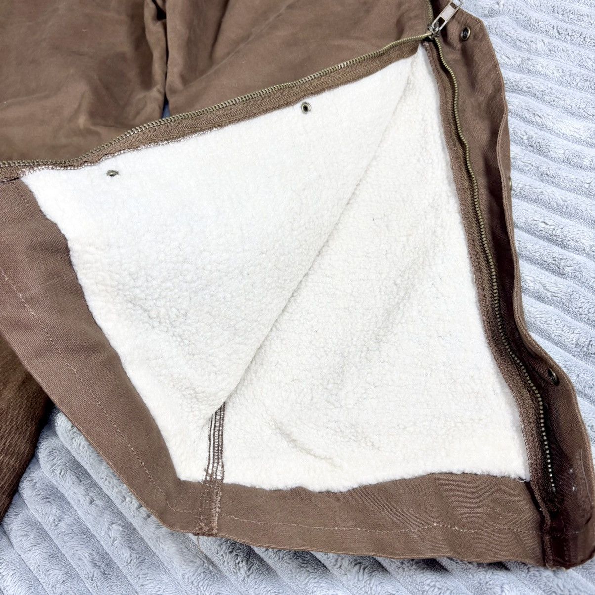 Other Five Brother Pants Mens 40x30 Brown Sherpa Lined Double Knee Size US 40 / EU 56 - 5 Thumbnail