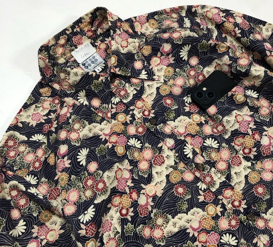 Japanese Brand × Takeo Kikuchi × Vintage Takeo Kikuchi floral pattern shirt Size US M / EU 48-50 / 2 - 3 Thumbnail