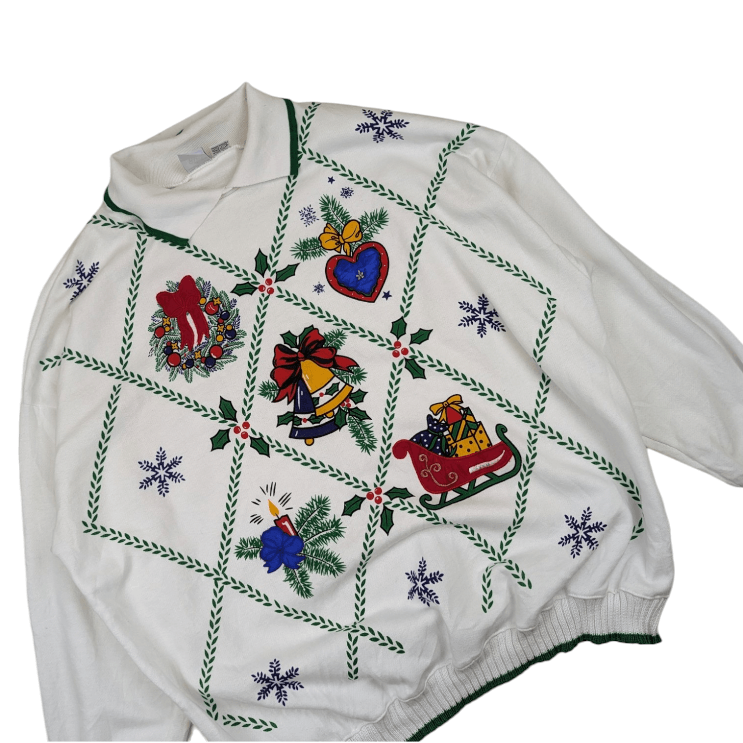 Japanese Brand Vintage 2000's CHRISTMAS Full Print Jumper Sweatshirt Size US XXL / EU 58 / 5 - 3 Thumbnail