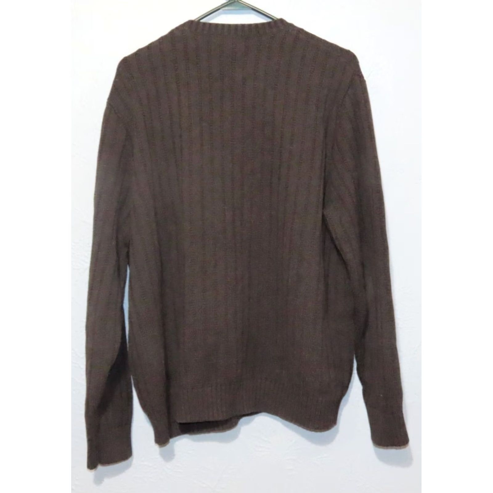 Lands' End Lands' End V-Neck Pullover Sweater Men XL Black Chunky Knit Knit Long Sleeve Casual 90s Retro Size US XL / EU 56 / 4 - 6 Thumbnail