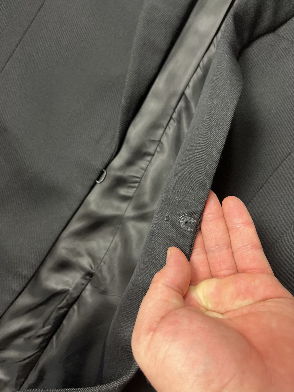 H&M × Mugler THIERRY MUGLER x H&M DEFINED WAIST WOOL BLAZER JACKET MEN’S Size 48R - 11 Thumbnail
