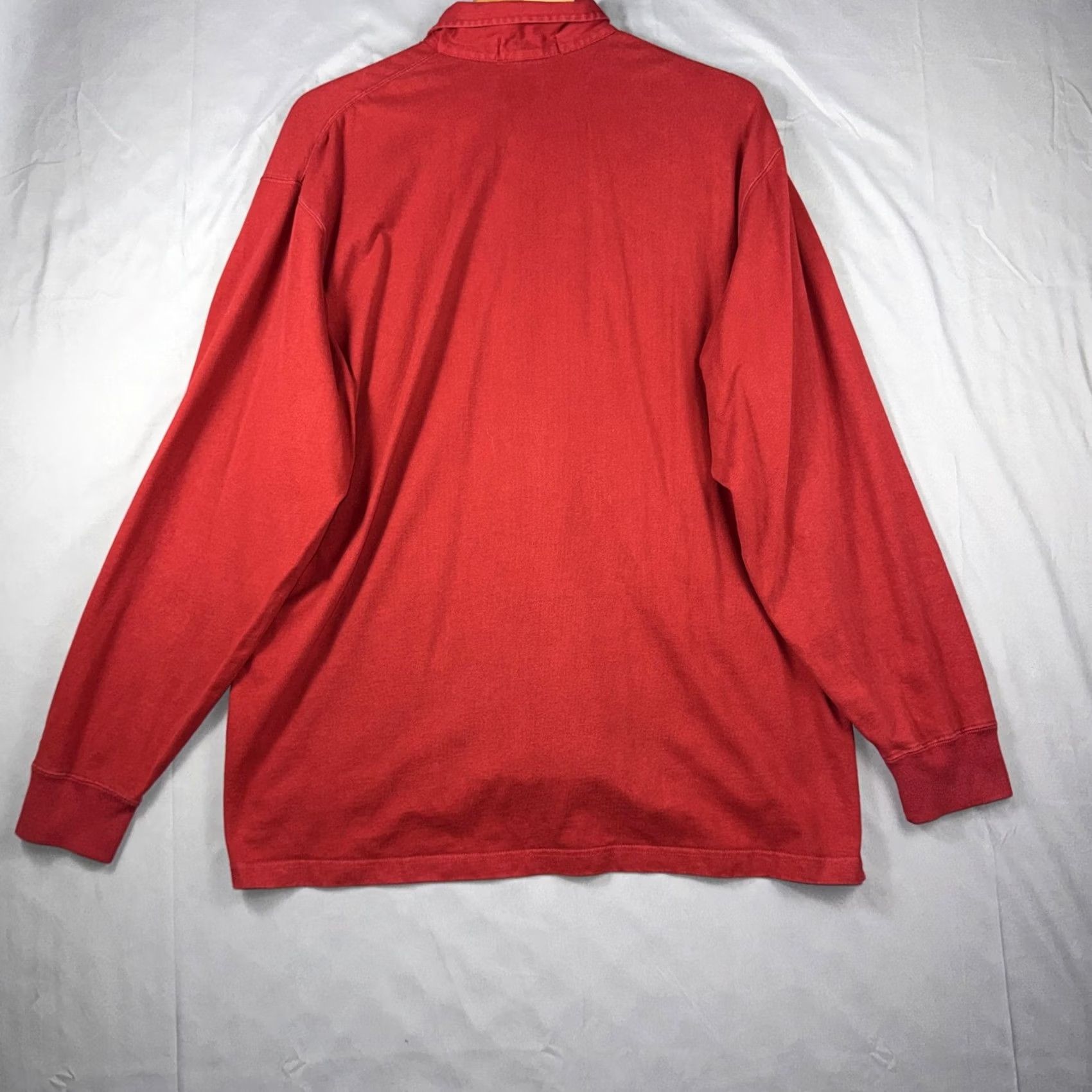 Polo Ralph Lauren Vintage Polo Ralph Lauren Polo Shirt Mens Large Red Long Sleeve Pony Logo Size US L / EU 52-54 / 3 - 2 Thumbnail