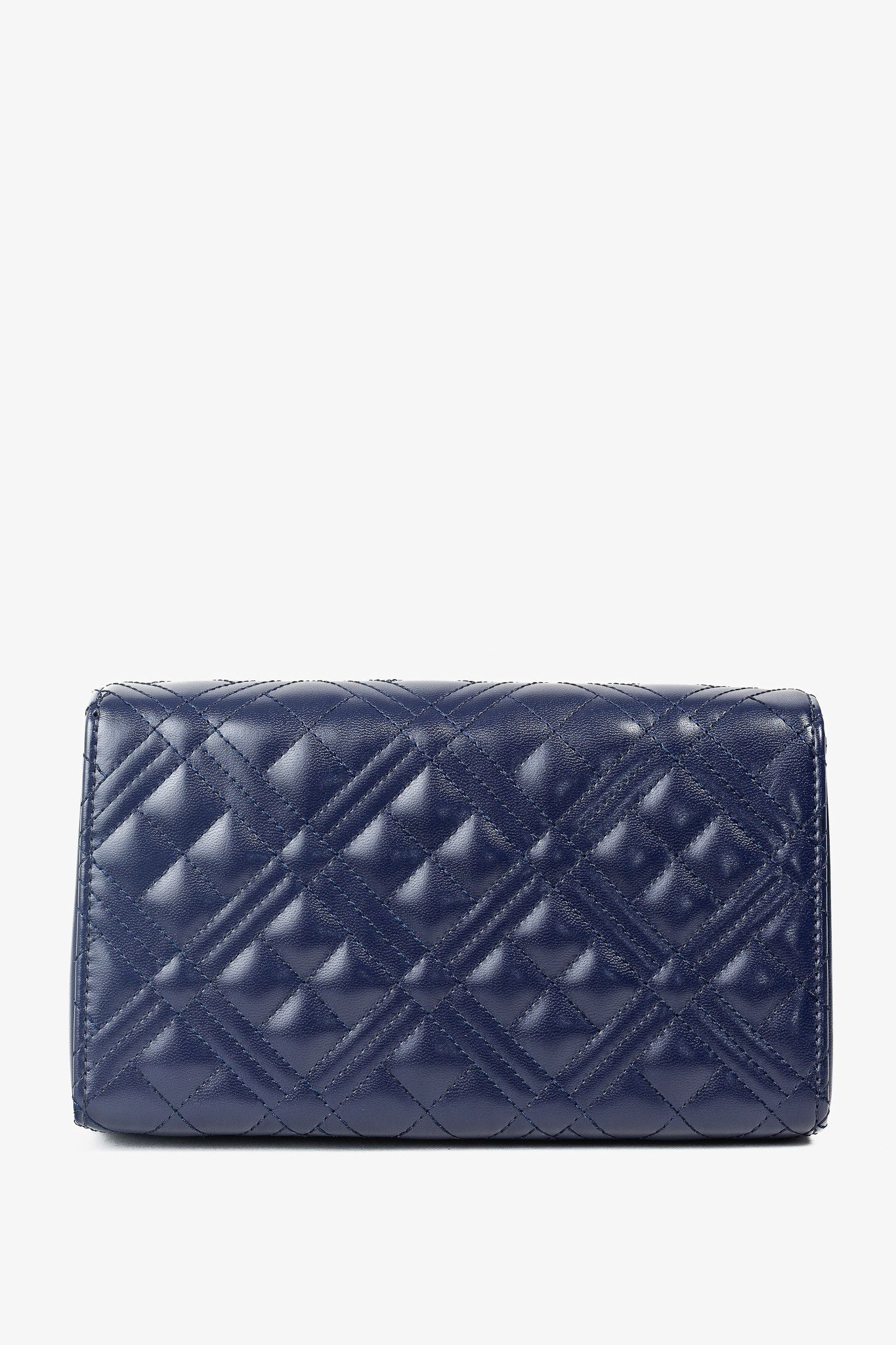 Love Moschino Love Moschino Borsa Quilted Nappa PU Navy Shoulder Bag Size ONE SIZE - 4 Thumbnail