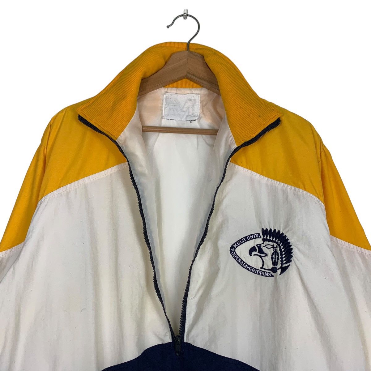 Delong Meiji University Football Griffins Half Zip Jacket #0598-C28 Size US L / EU 52-54 / 3 - 8 Thumbnail