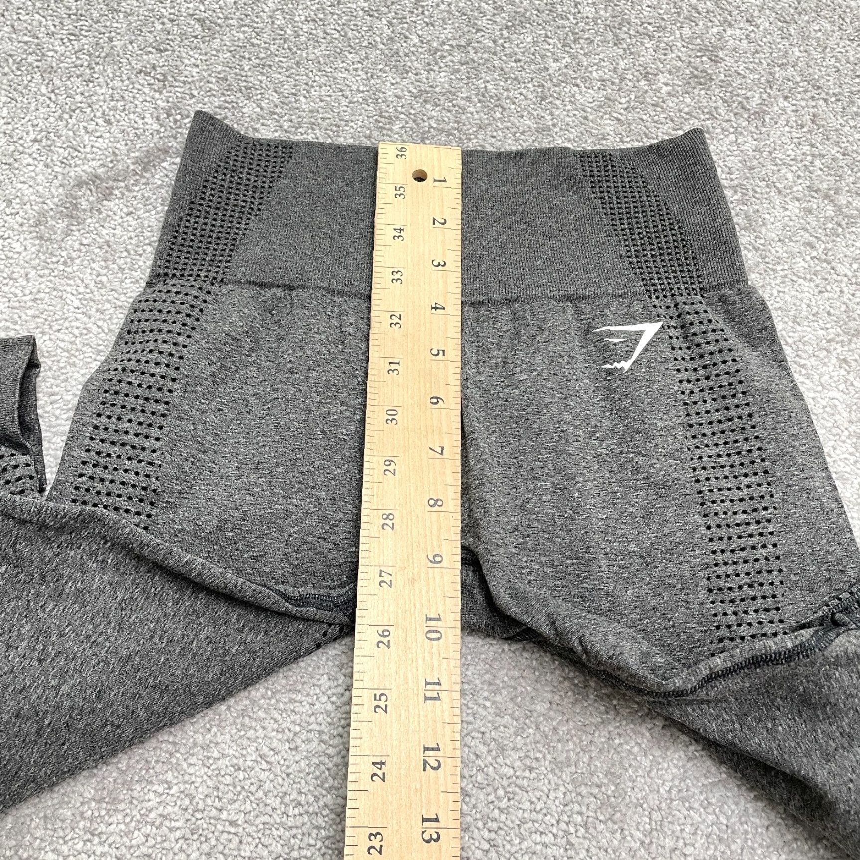 Gymshark GYMSHARK Seamless Compression Leggings Womens XS Gray High Rise Yoga Athleisure Size 26" / US 2 / IT 38 - 6 Thumbnail